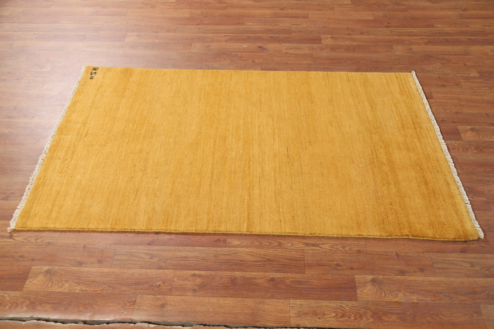 Contemporary Gabbeh Solid Design Wool Rug Perfect for Any Space 5′ 0″ x 2′ 11″