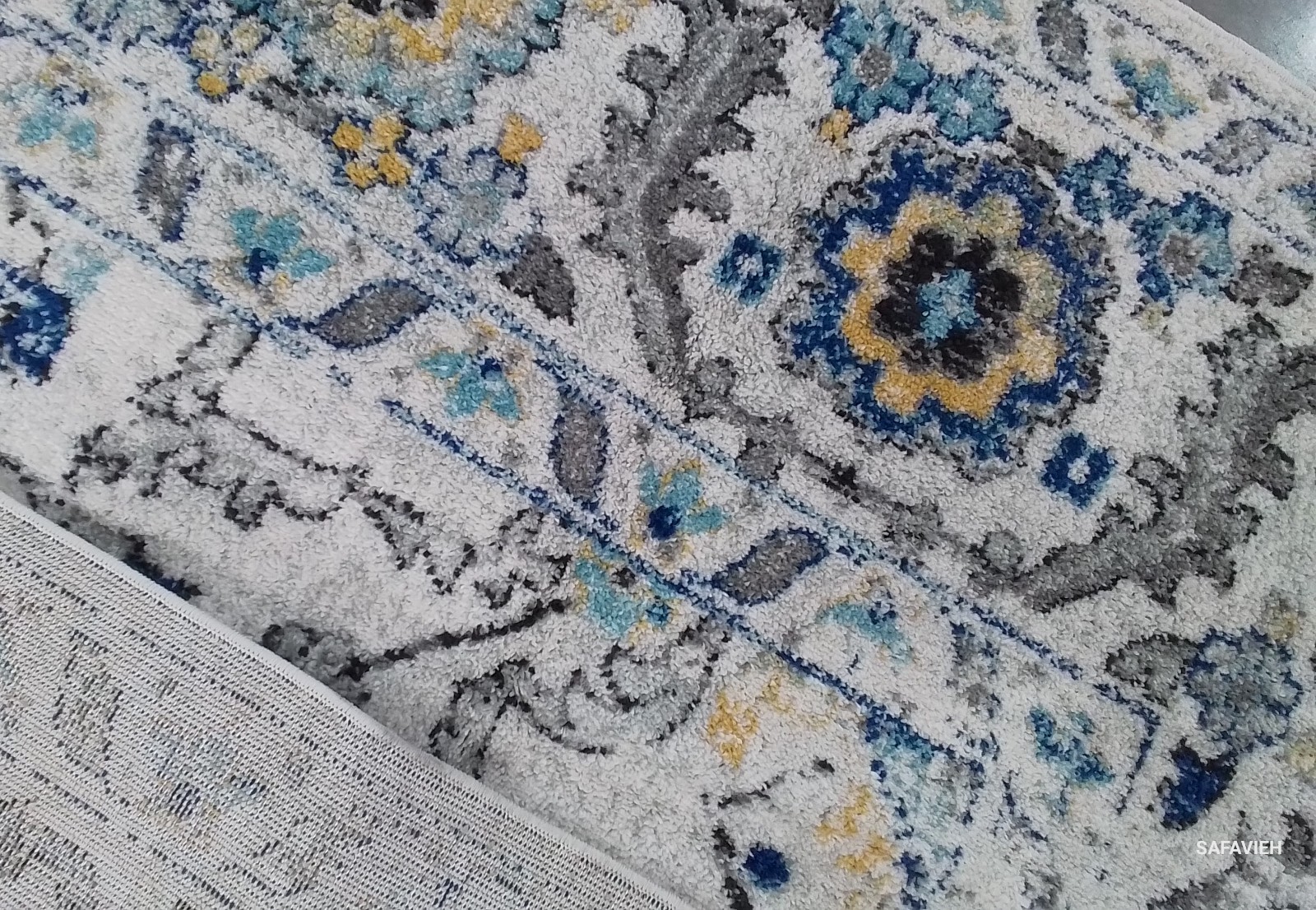 TURQU IVORY 10′-0″ x 10′-0″ Back Stain Rug Reduced Price 1172780524 MAD603K-10SQ