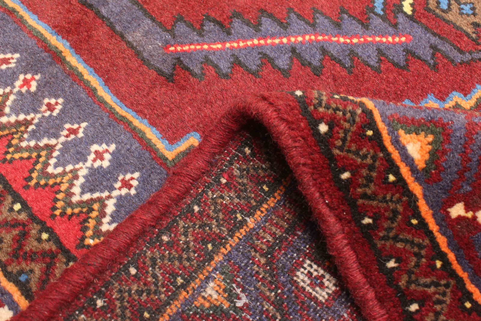 Vintage Hand-Knotted Carpet 4’1″ x 6’3″ Traditional Oriental Wool Area Rug
