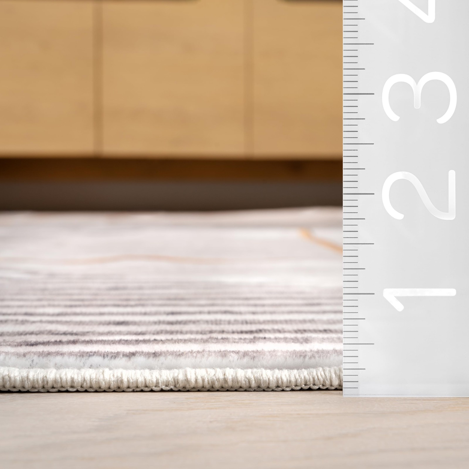 Maja Modern Abstract Machine Washable Area Rug, 4′ x 6′, Multi