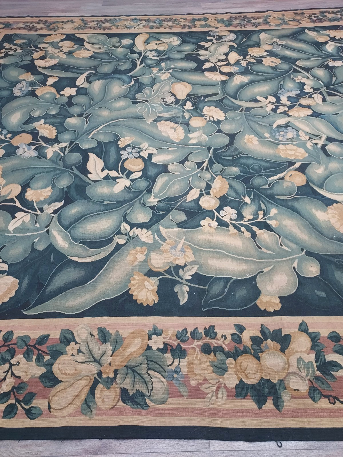 French Chinese Tapestry Hand Made Super Fine Rug 11.5×17.5 Ft