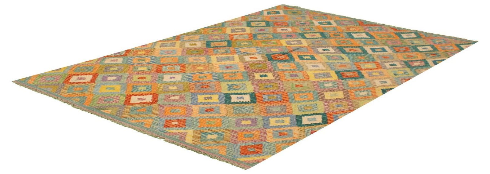 Vintage 6’6″ x 9’10” Traditional Wool Hand Woven Oriental Area Rug