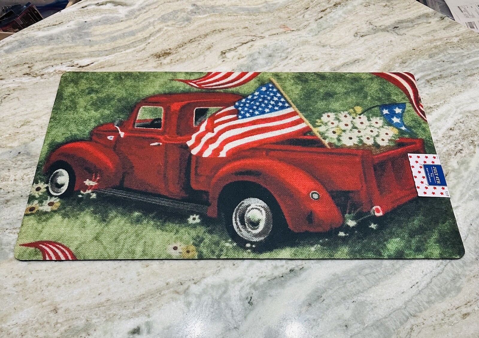 Hobby Lobby Indoor/Outdoor July 4 Rug:29.5x17Inches/Seasonal / Holiday-ShipN24Hr