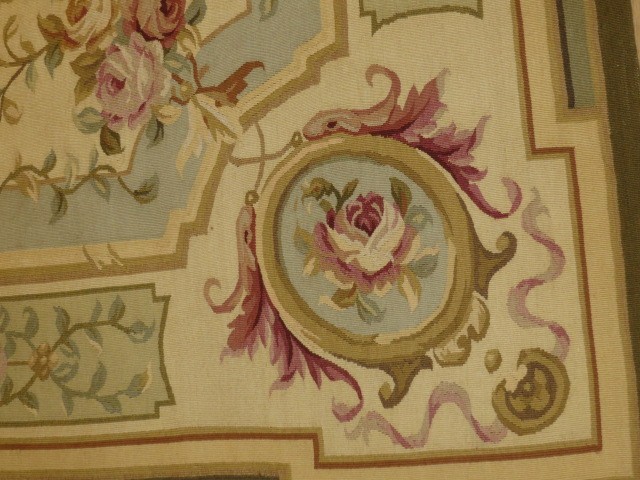 Hand Woven 100% Aubusson Rug 6.00- 9.00