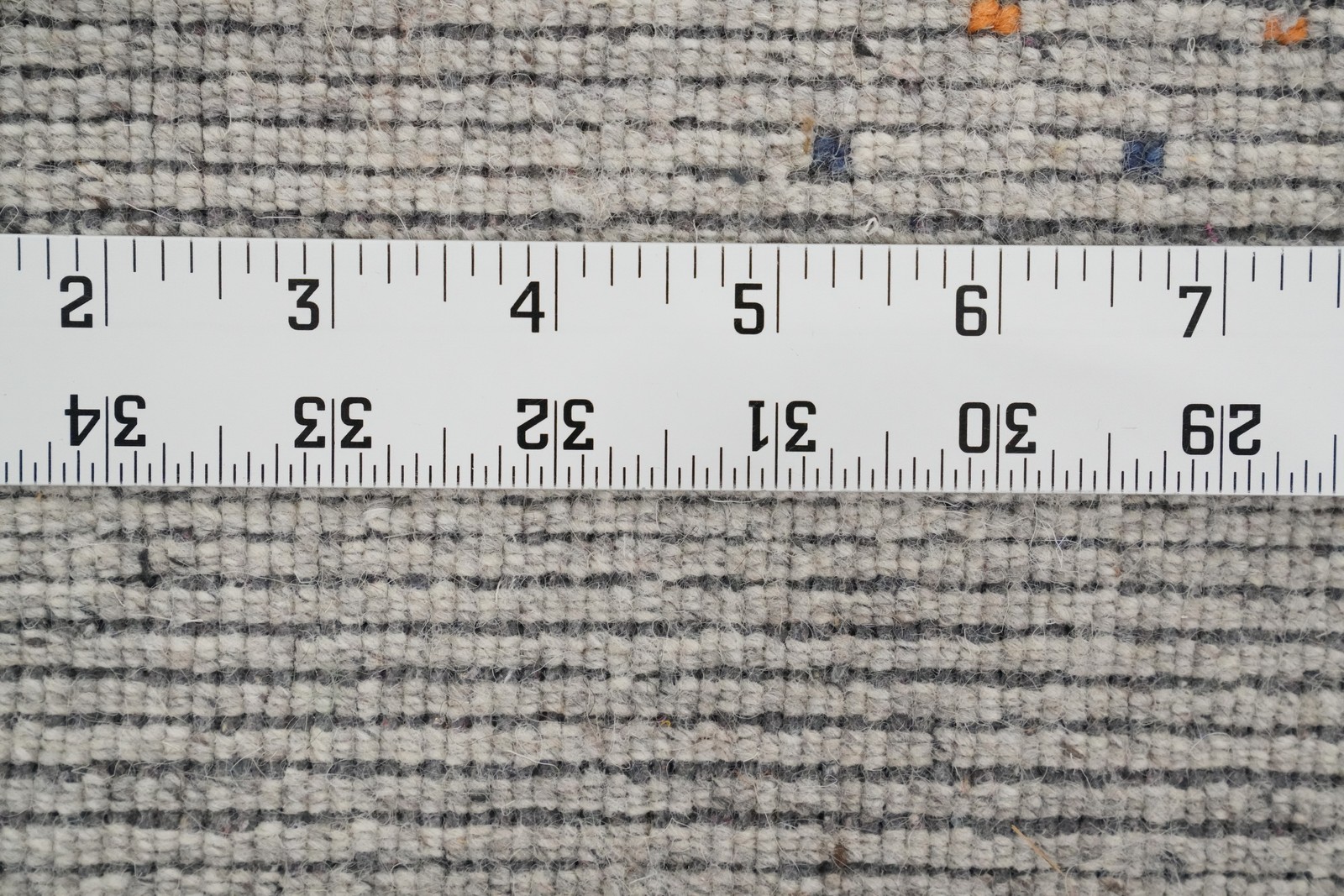 Gray Area Rug 5×8 Handmade Wool with Subtle Tribal Accents