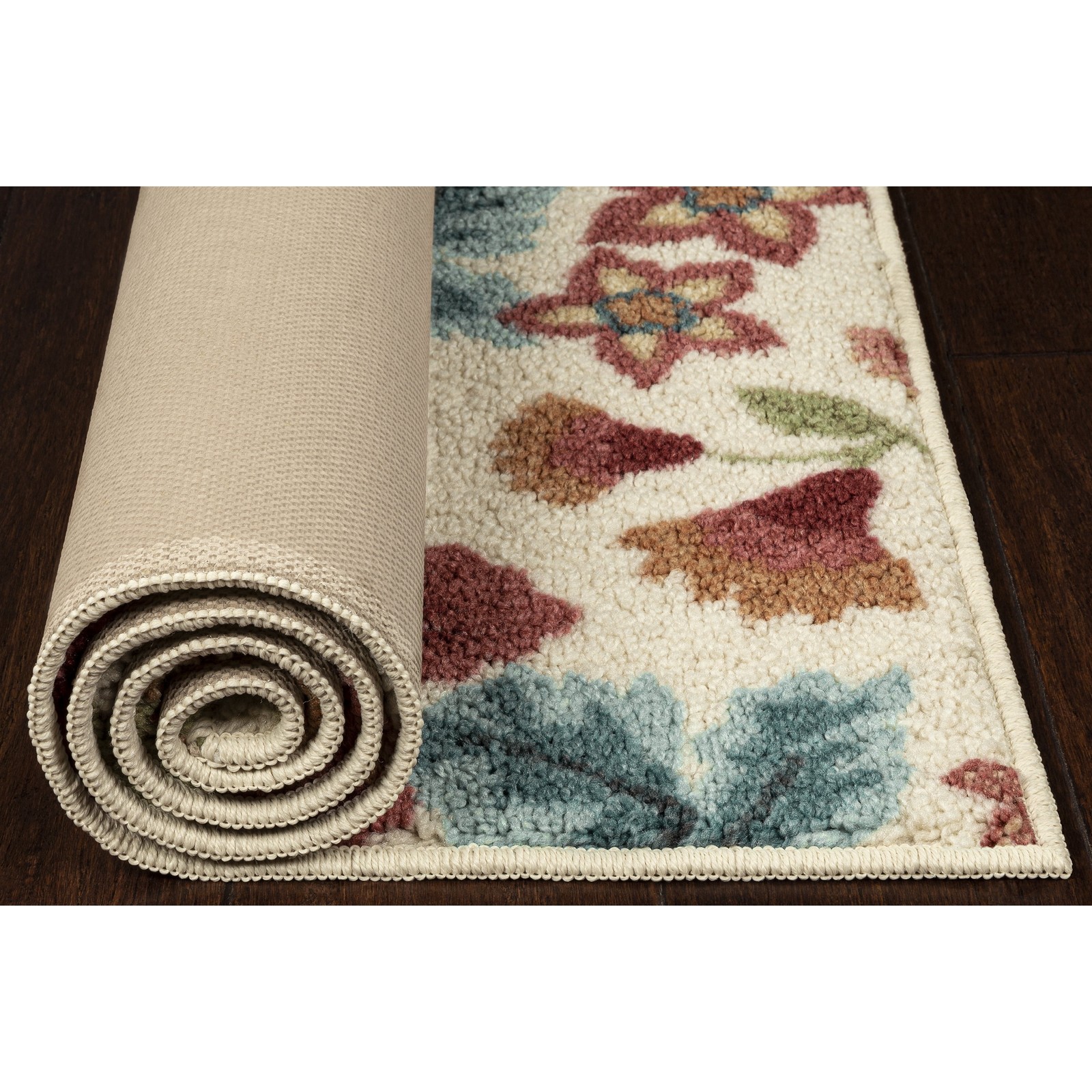 Farmhouse Oversized Floral Cream Indoor Accent Rug, 1’8″x2’10” Fast delivery