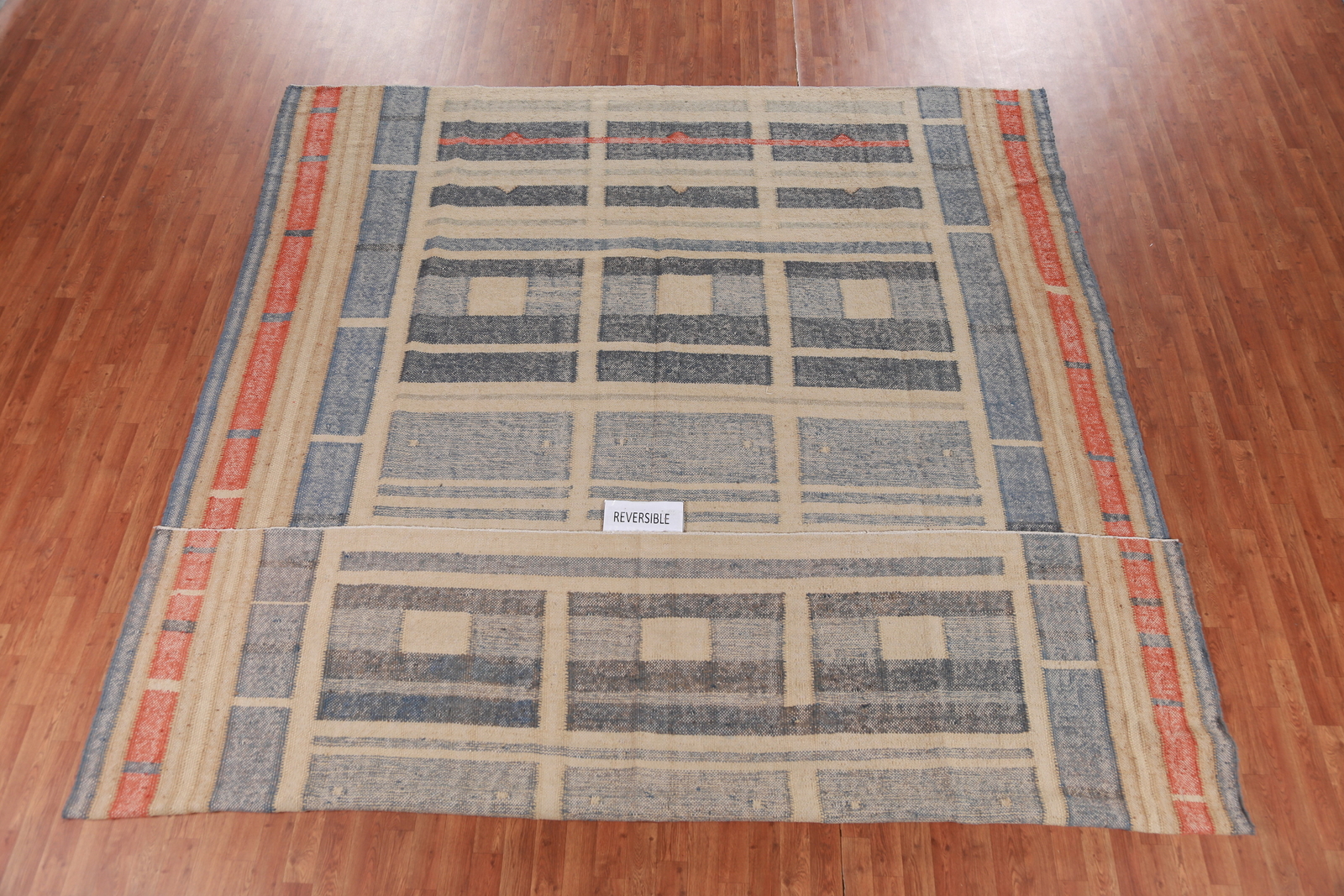 Traditional Reversible Kilim Rugs Handwoven Turkish Area Carpet 11×13 ft