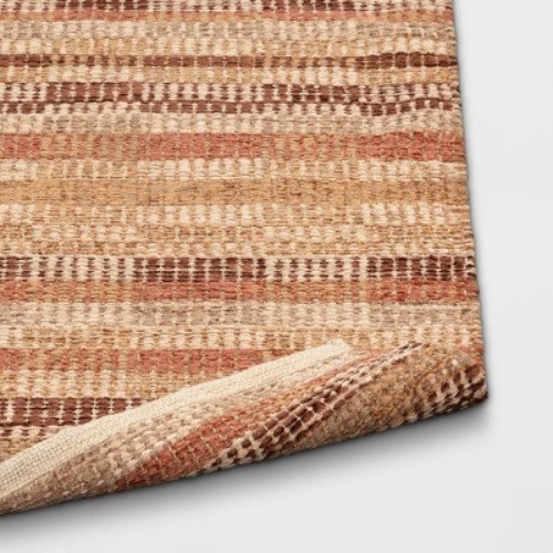 2'x3' Handwoven Accent Rug Brown – Threshold: Rectangle, Low Pile