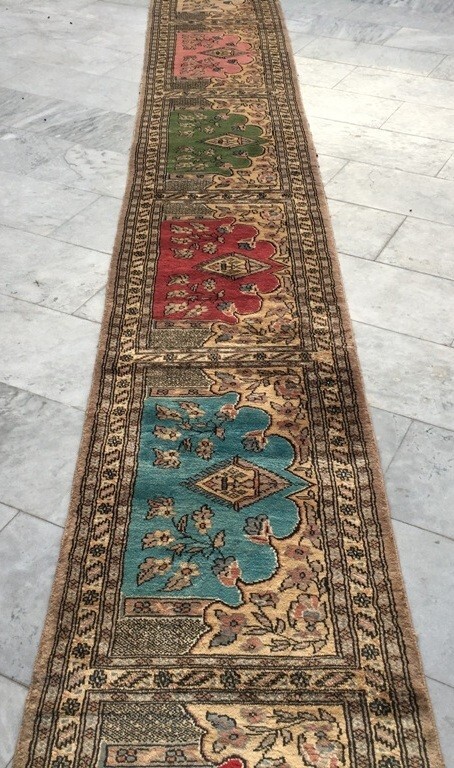 Vintage Afghan Runner, Long Runner, Hallway Runner, Kitchen Runner,2x20ft