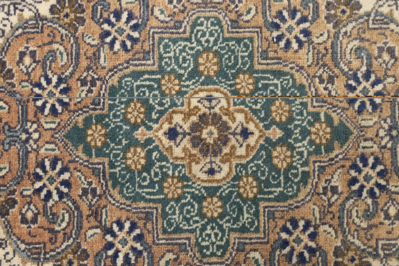 Semi-Antique Traditional Oriental Rug Muted Colors Floral Carpet 4’6X6’4 ft