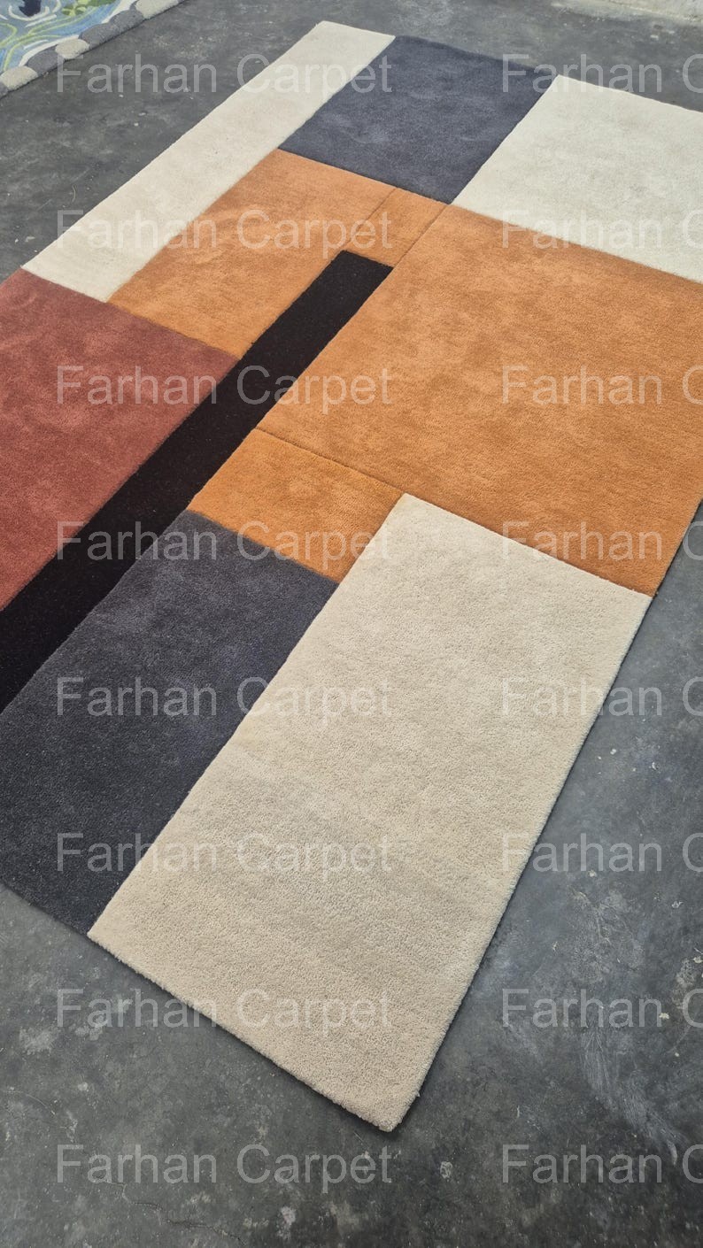 Modern Design Hand Tufted Wool Area Rug Carpet– Premium Quality | Farhan Carpet,