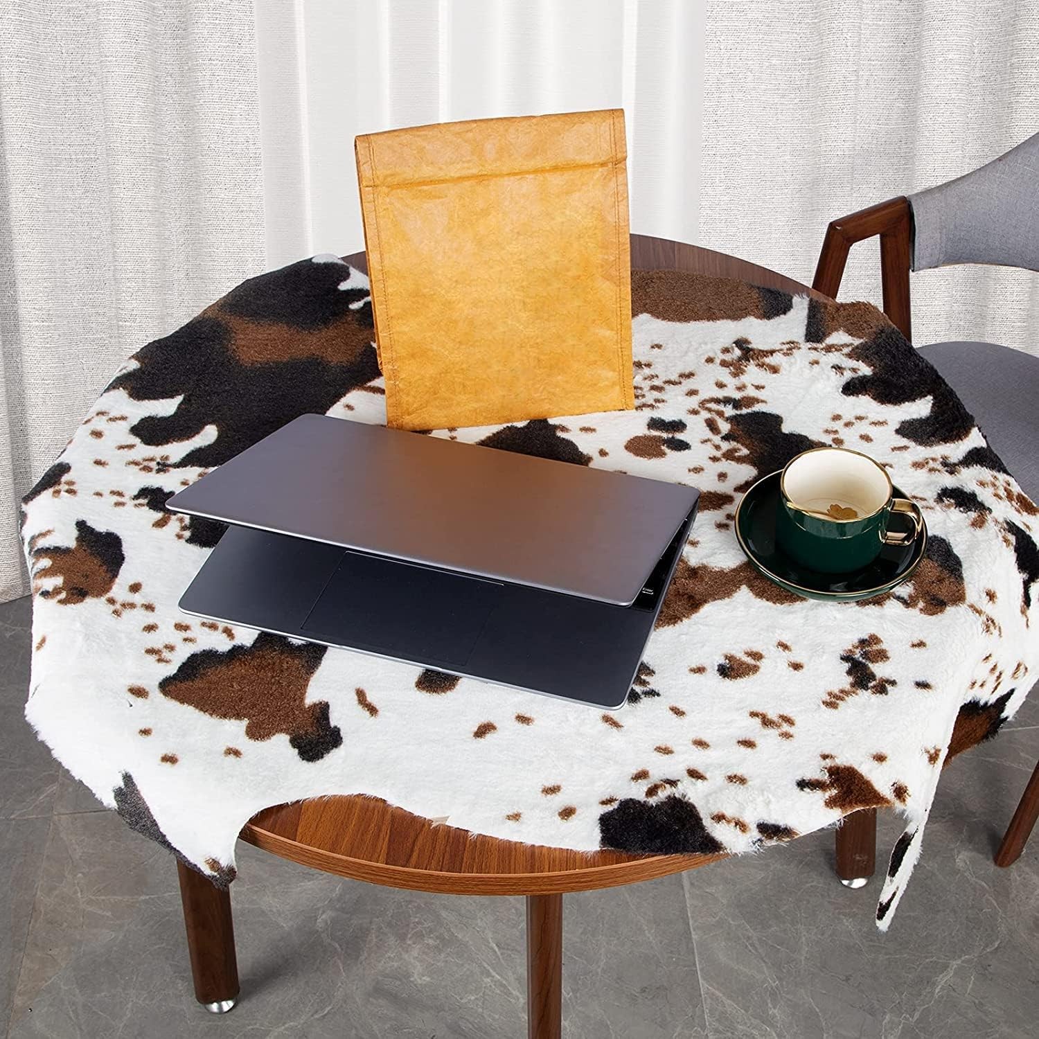 Cowhide Rug Cute Cow Print Rugs Western Decor for Living Room Bedroom Faux An…