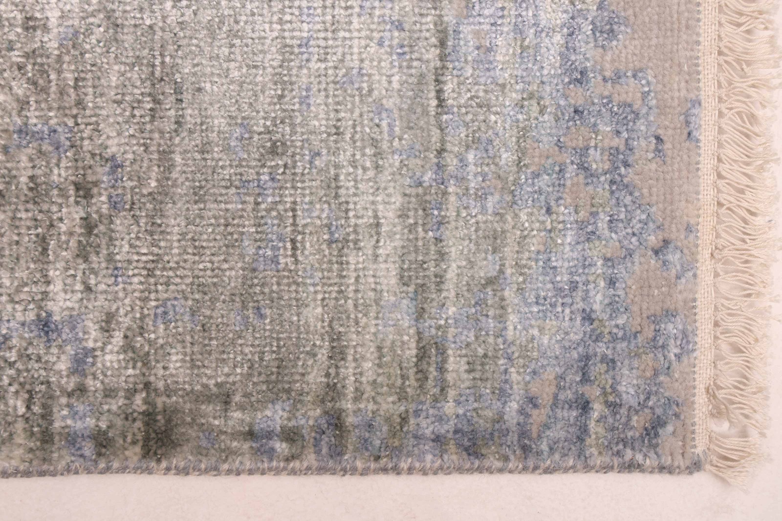 Traditional Light Denim Blue Hand-knotted Oriental Carpet 2’6″ x 14’0″ Area Rug