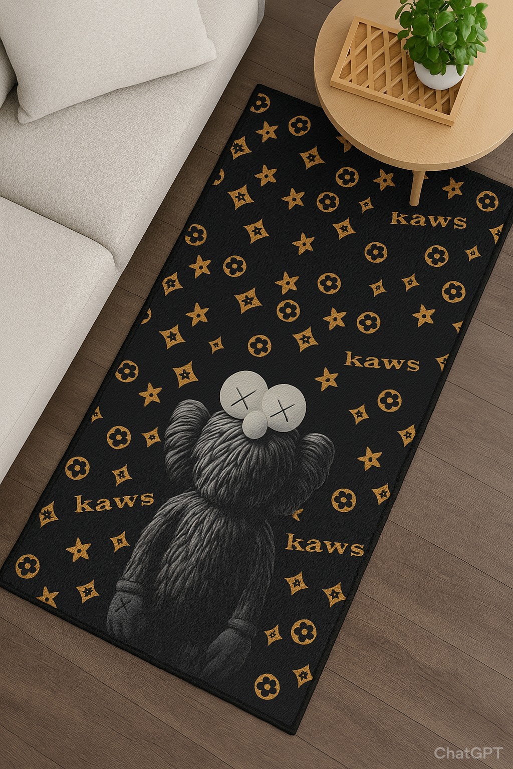 Kaws Custom Area Rug Floor Carpet And Tapestry