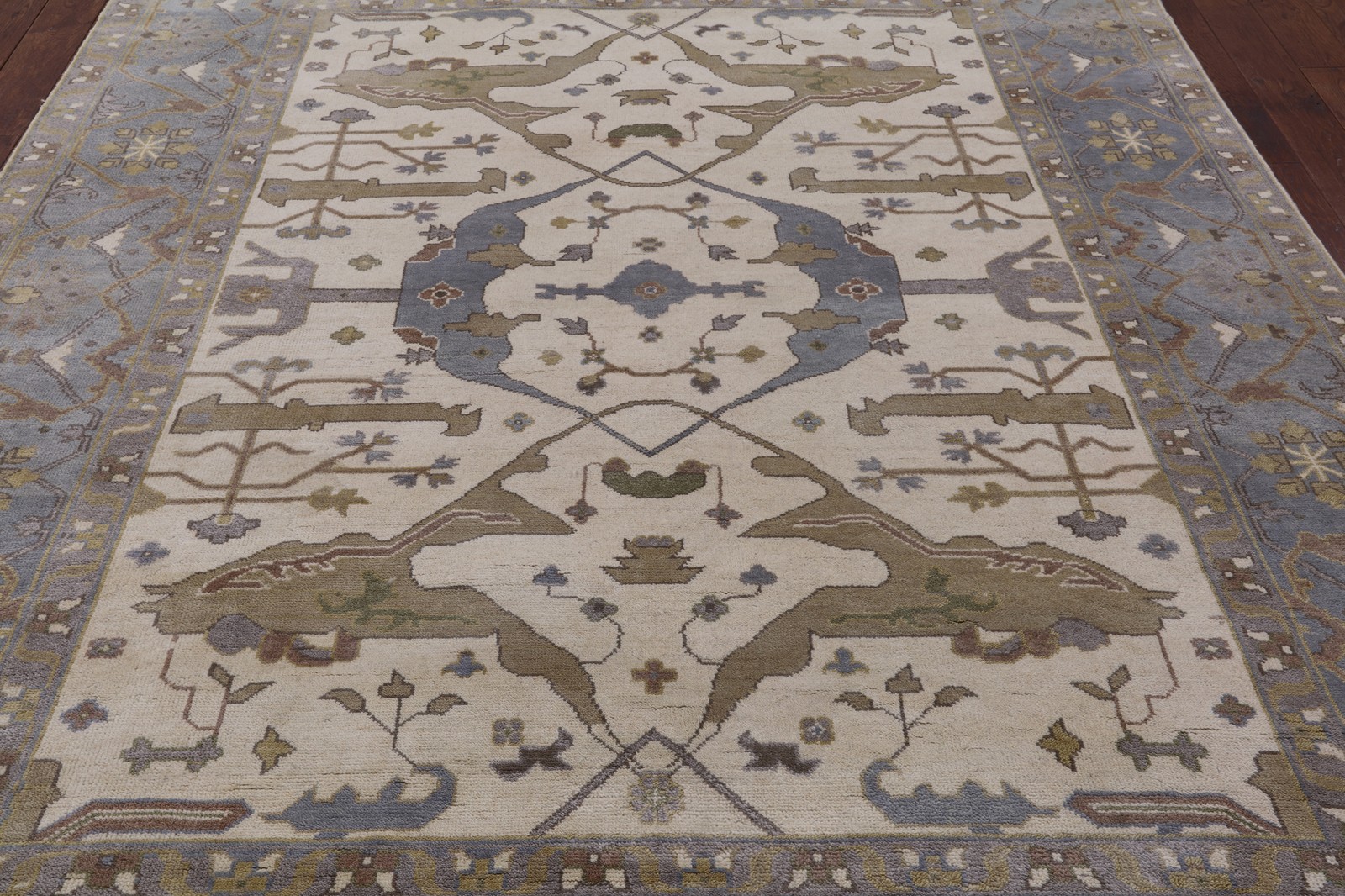 8′ 2″ X 9′ 10″ Turkish Oushak Hand Knotted Area Rug – Q1511