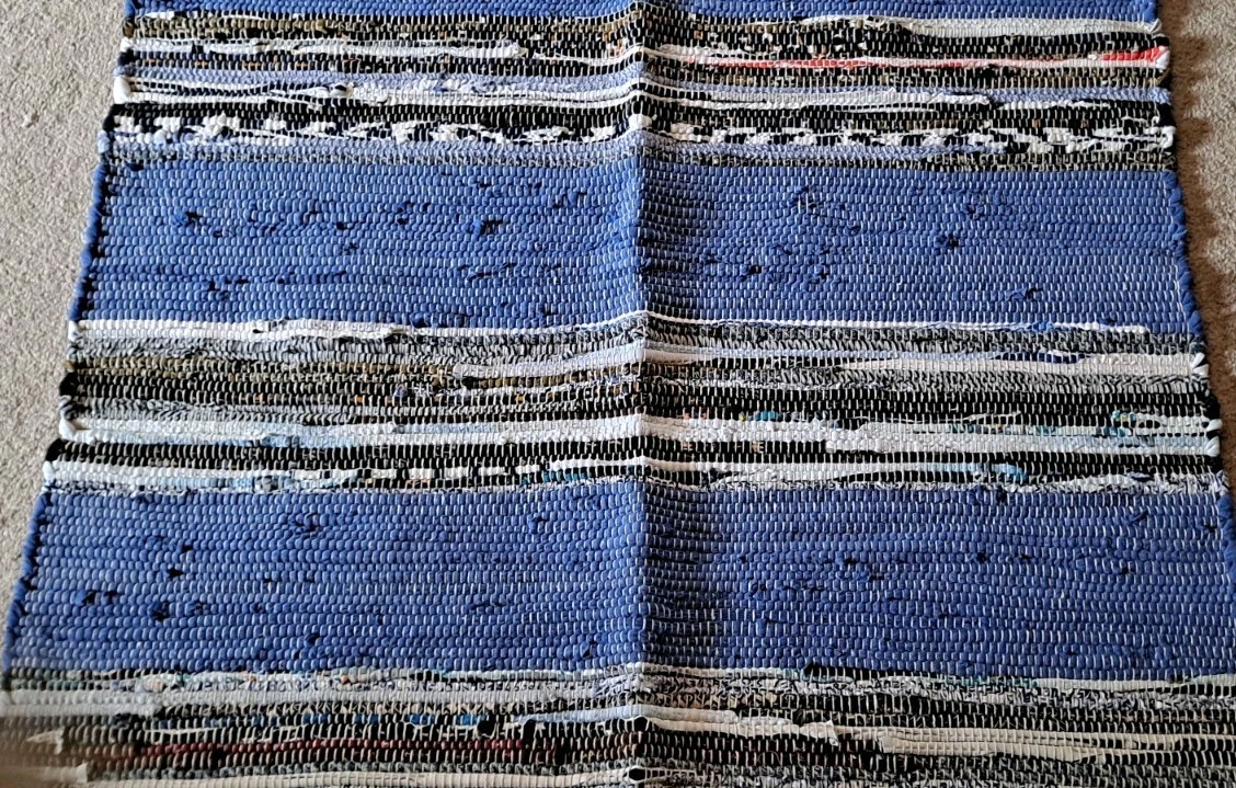 Rag Rug Weave 3′ x 5′ Cotton Flat Weave Multicolor Made In Indonesia New Fringes