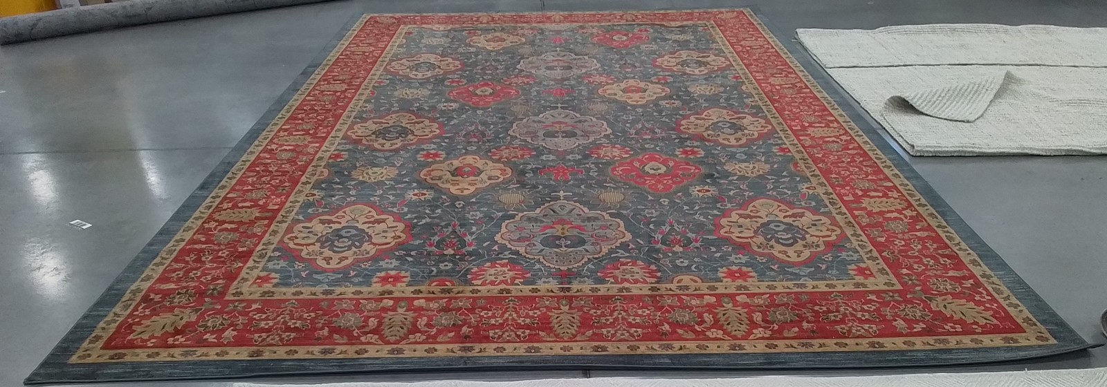 NAVY / RED 11′-0″ x 16′-0″ Flaw in Rug, Reduced Price 1172794061 MAH655C-1116