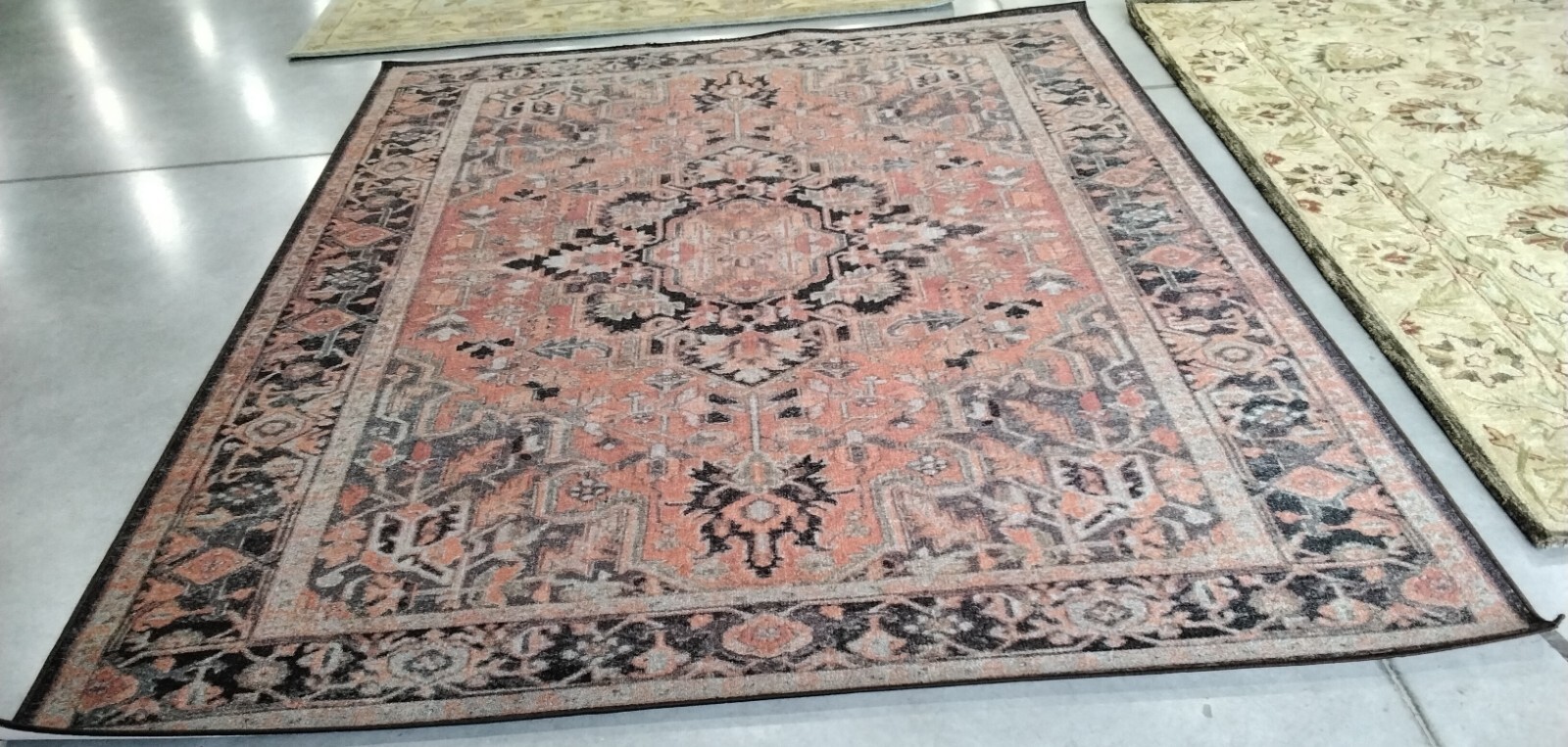 NAVY / RED 7′-9″ X 10′ Back Stain Rug, Reduced Price 1172763962 JNY153M-8