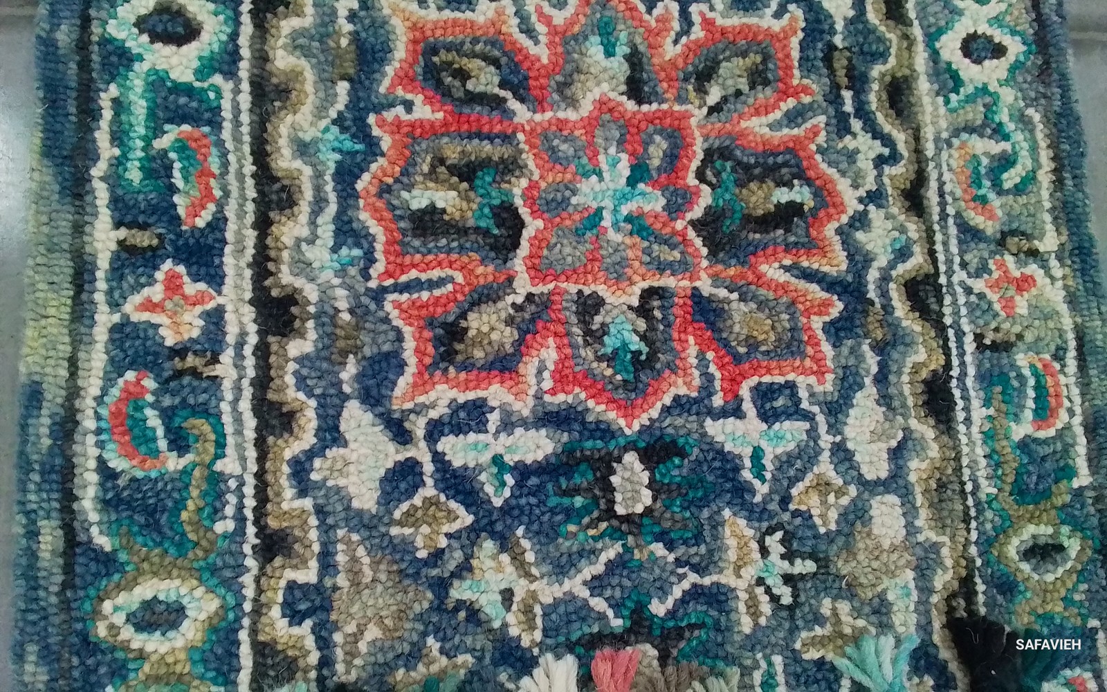 PINK / BLUE 2′-3″ x 8′-0″ Flaw in Rug, Reduced Price 1172808512 APN124U-28