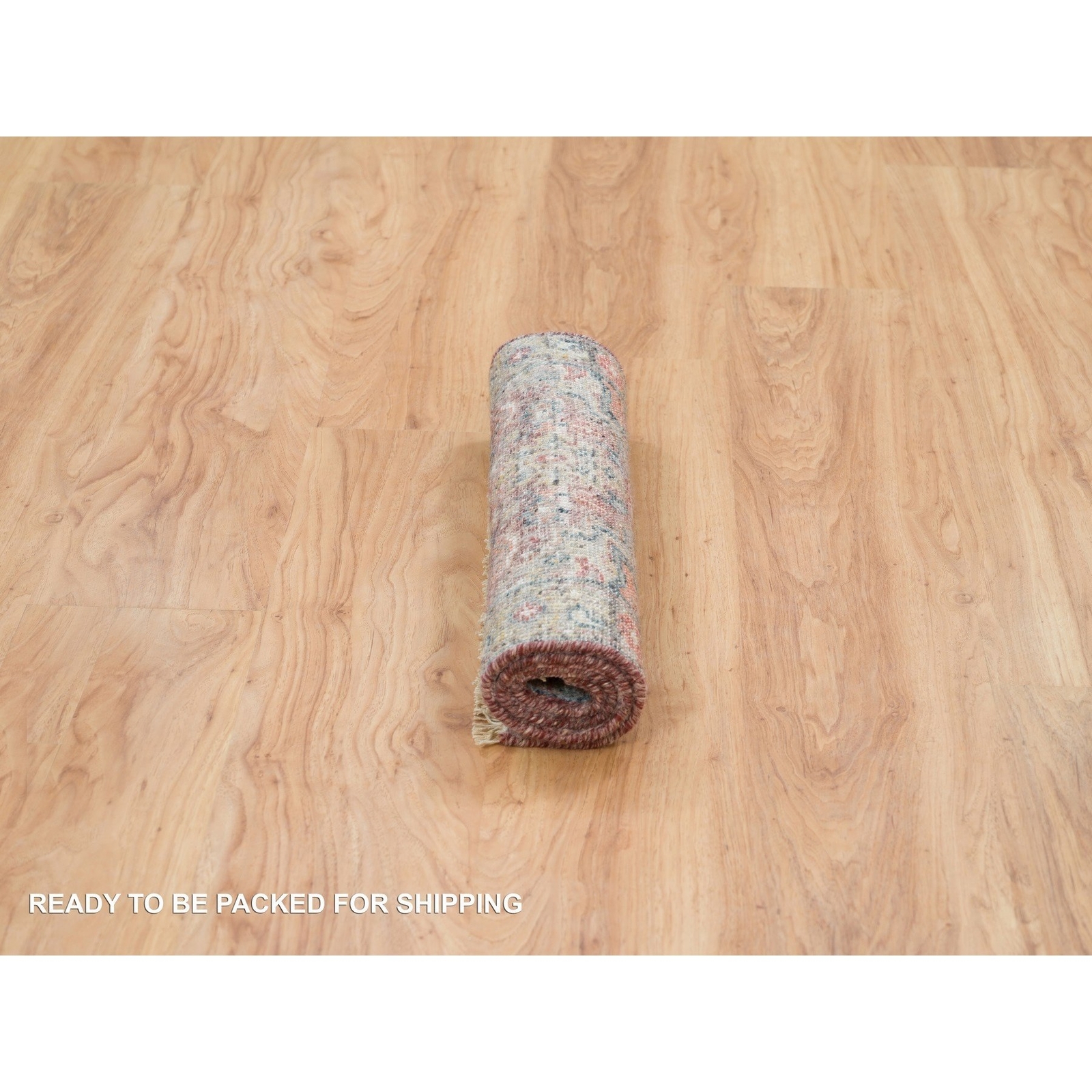 2’x3’1″ Wine Red Organic Wool Heris Revival Hand Knotted Mat Oriental Rug R65853