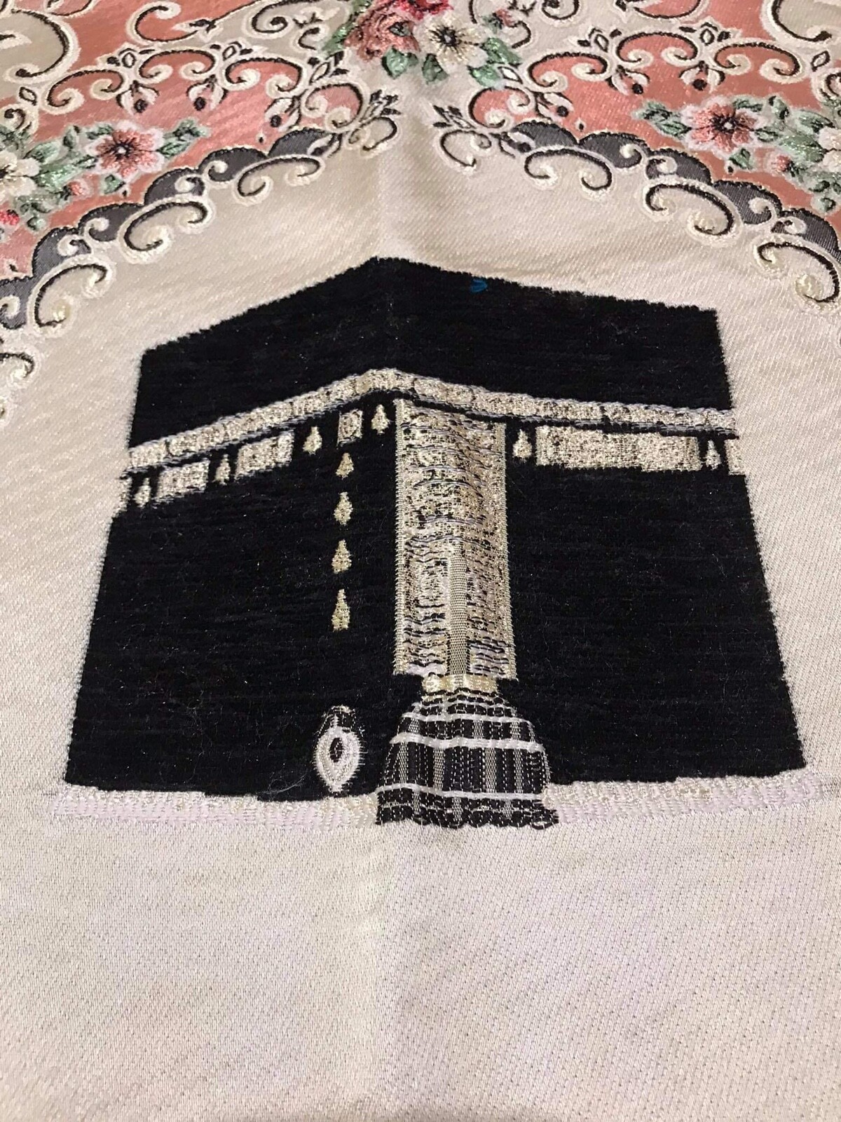 Prayer mat , Muslim mussalah , soft light stain fabric and lining