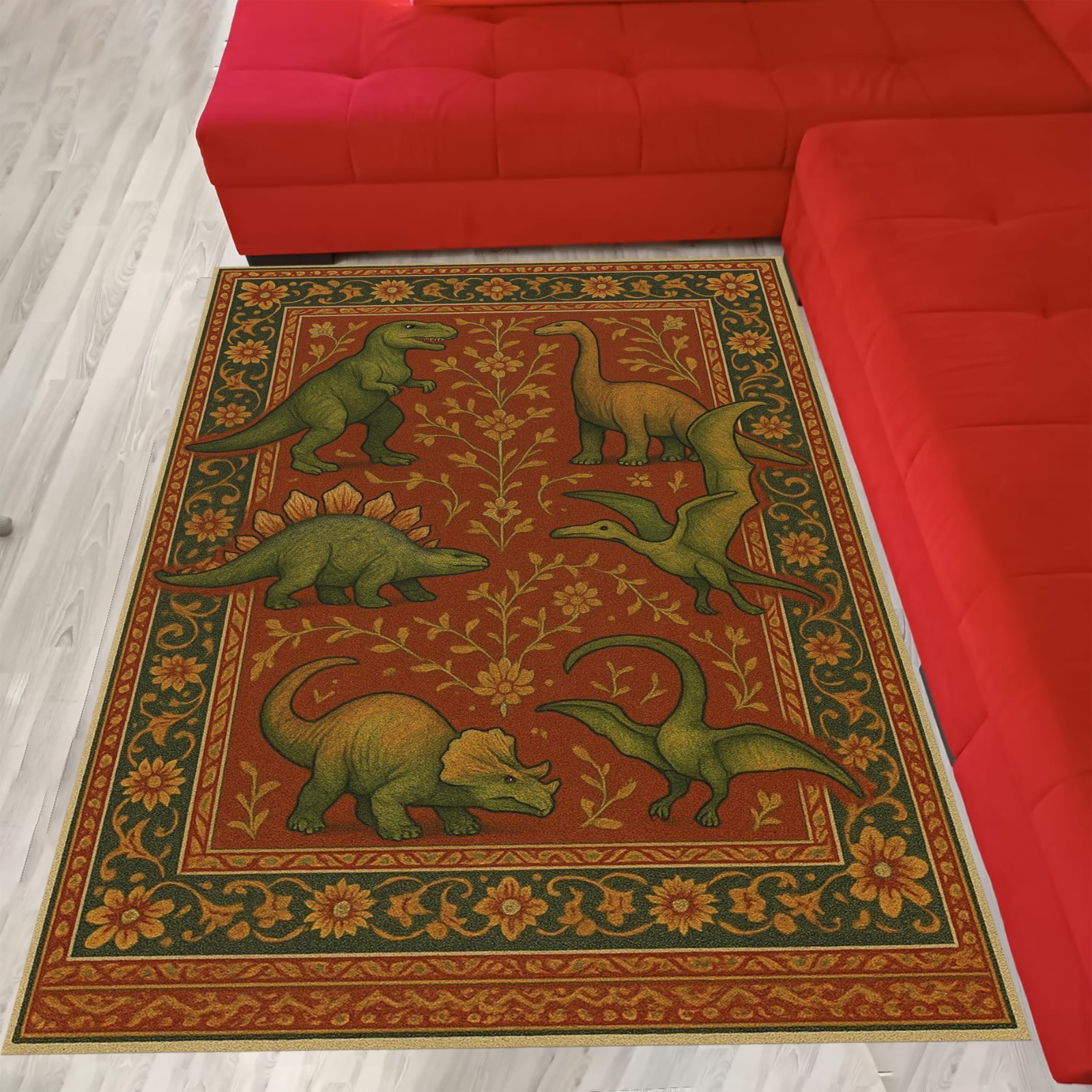 Dinosaurs rug, fossil rug, dinosaur themed rug, dinosaur fossil rug, dino rug