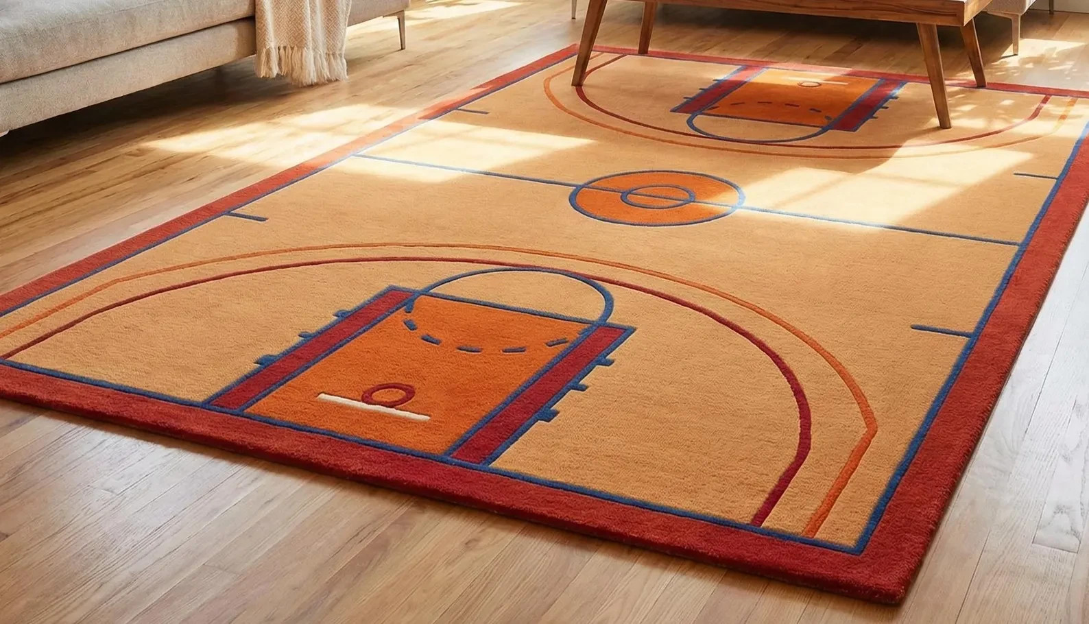 6×9|8×10| Hand Tufted Rug | Modern Playfield Inspired Rug Handcrafted Area Rug