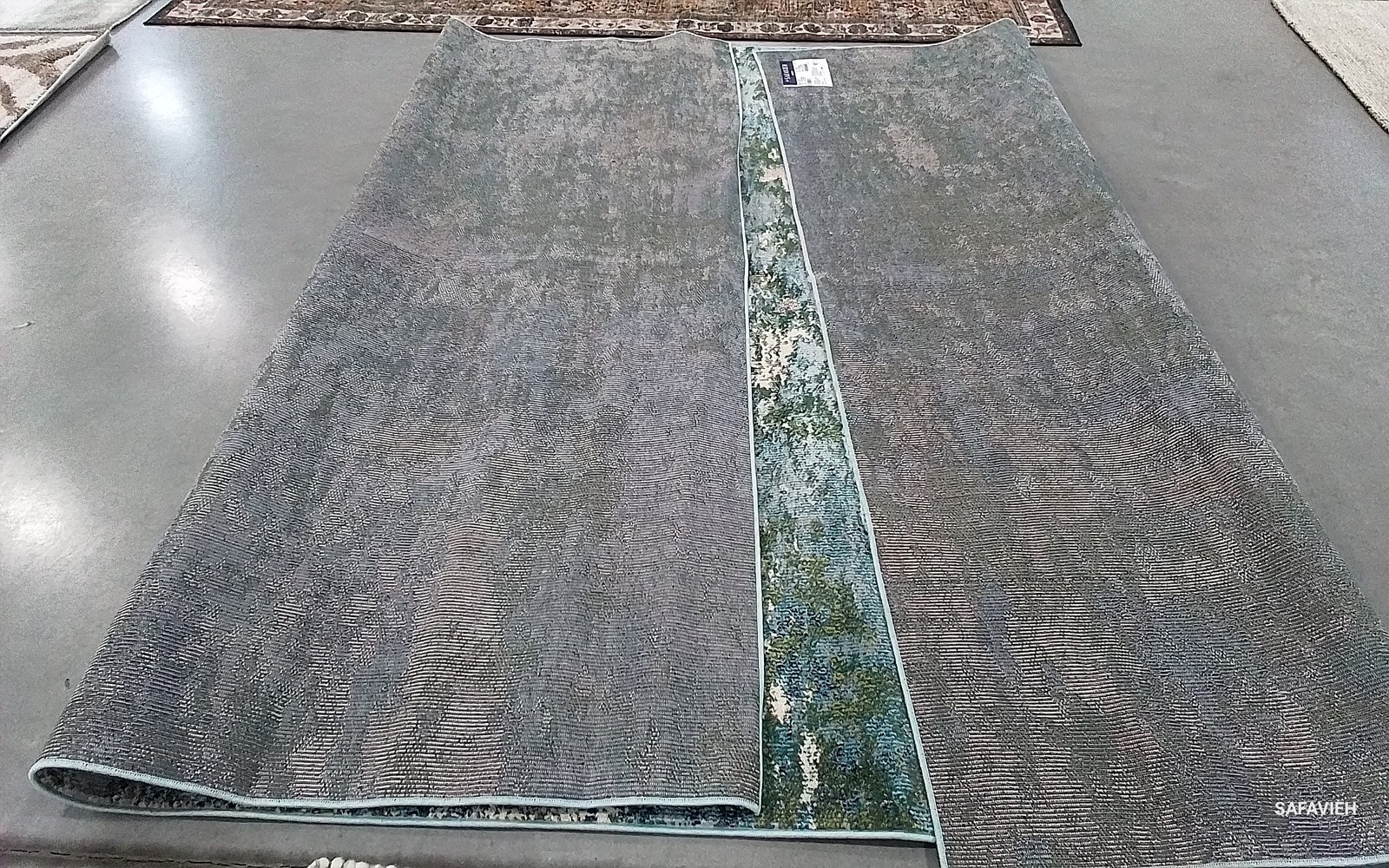 GREEN / TURQUOISE 9′-0″ x 12′-0″ Flaw in Rug, Reduced Price 1172789172 MAD471Y-9