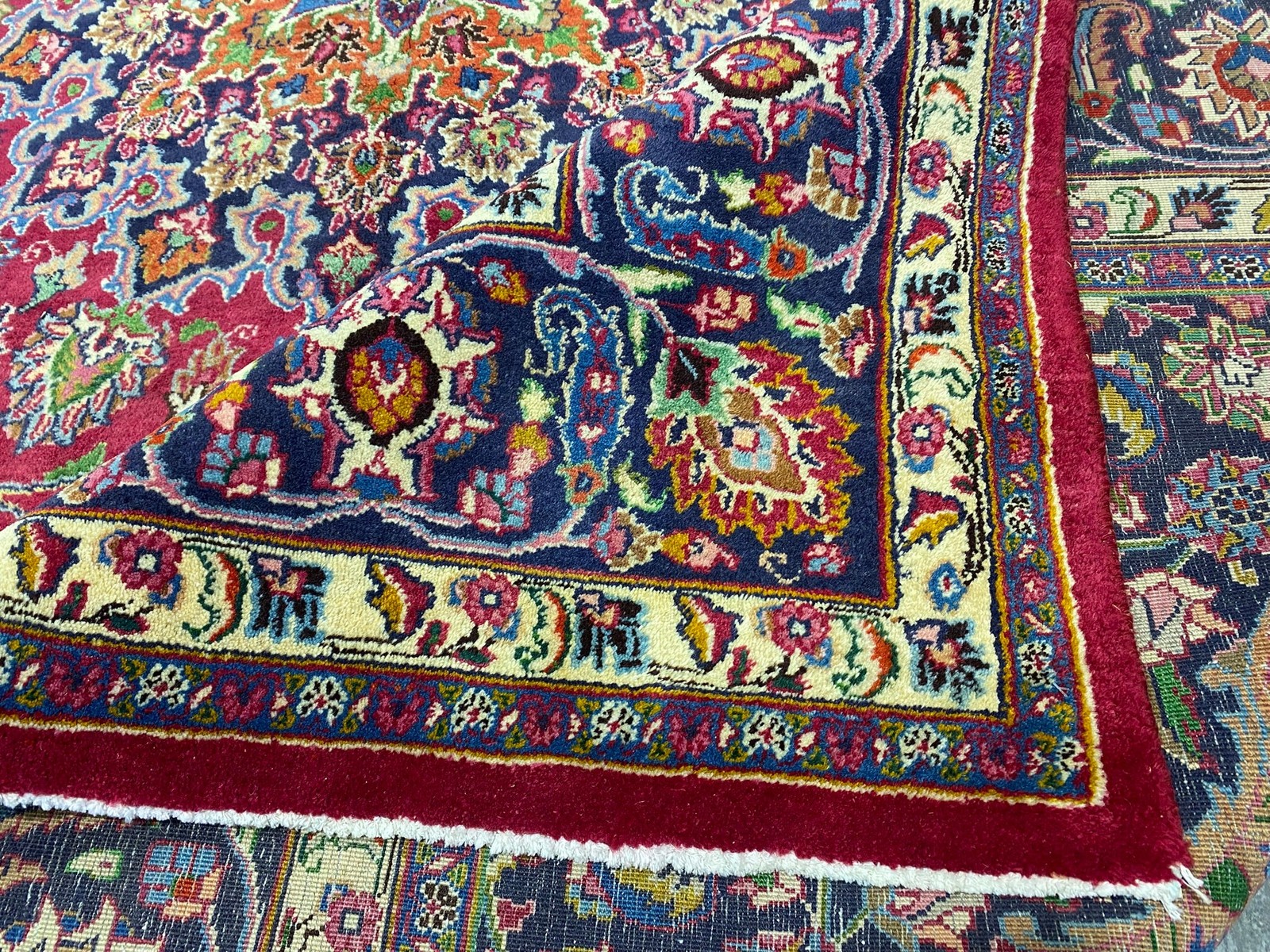 9.5 x 12.3 Semi-Antique Mashaad Rug #F-6824