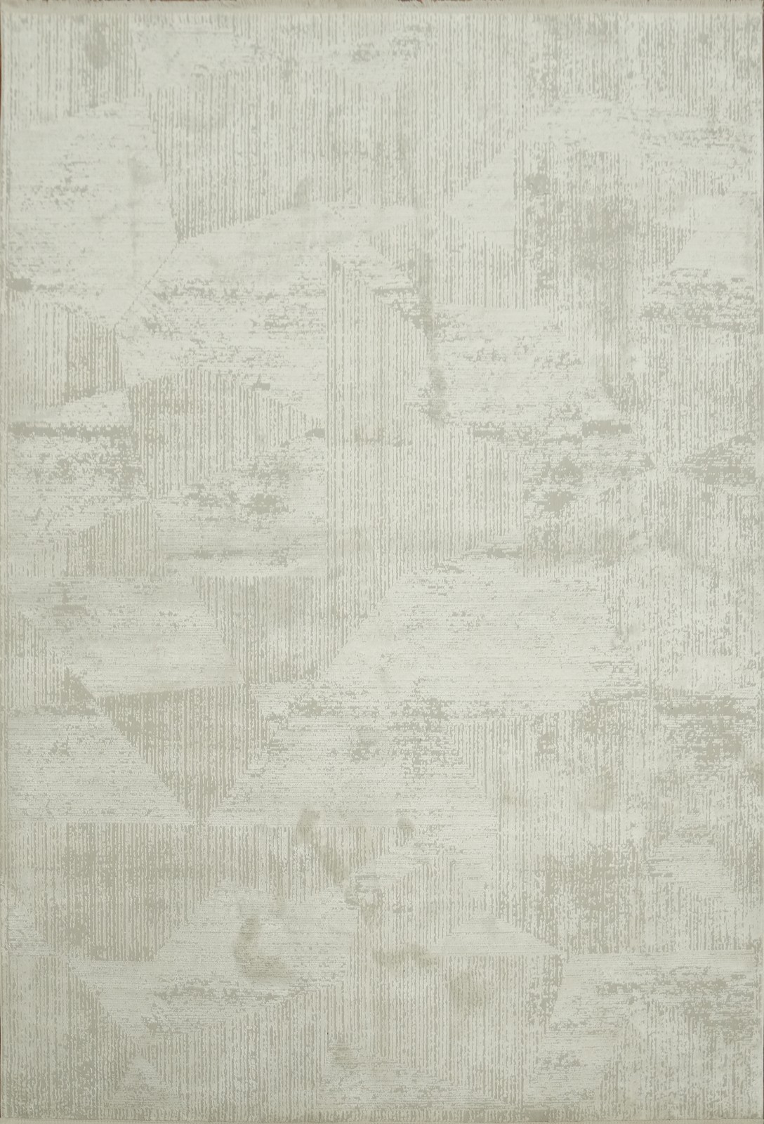 Versatile 5×8 Beige and Gray Modern Area Rug with Subtle Geometric Design