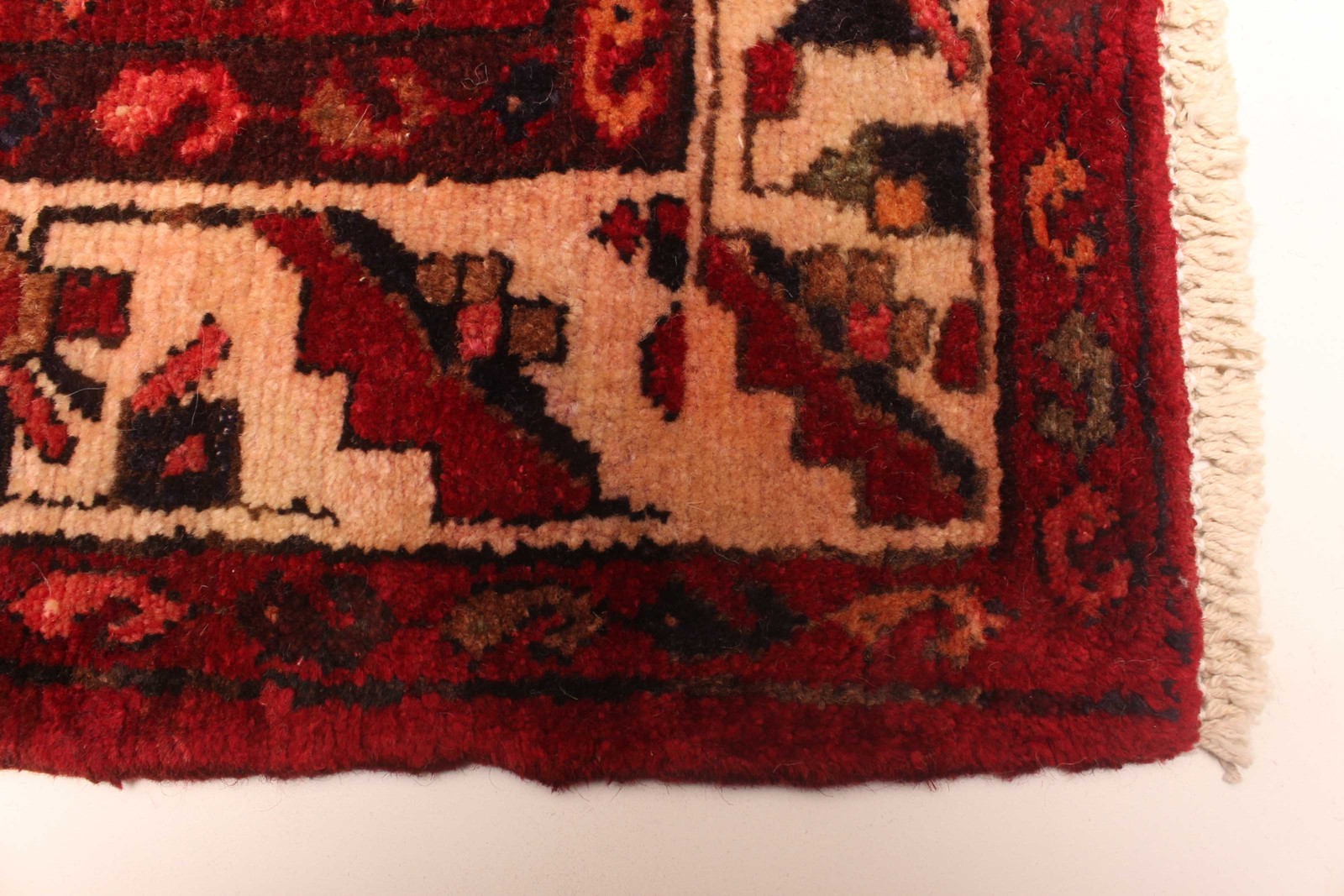 Vintage Hand-knotted Runner Rug 3’6″ x 16’1″ Traditional Oriental Wool Carpet