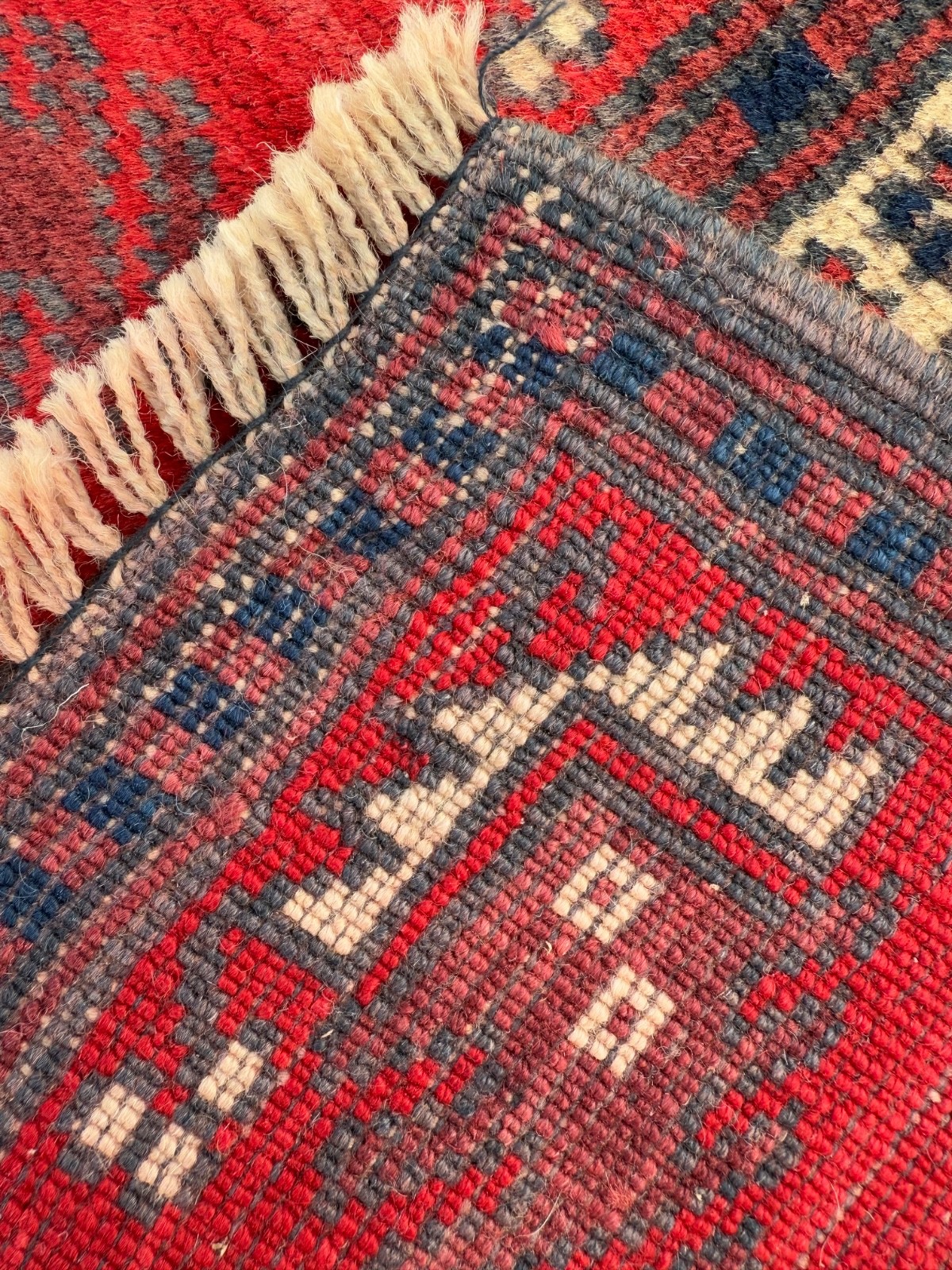 Vintage Fabulous Hand Knotted Turkey Wool Rug Floor Area 173×102 Cm