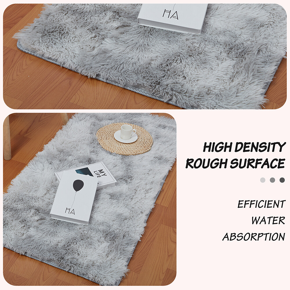 Carpet Plush Tie-dye Mats Beautiful Shaggy Rugs Bedroom Floor Fluffy Area Rugs
