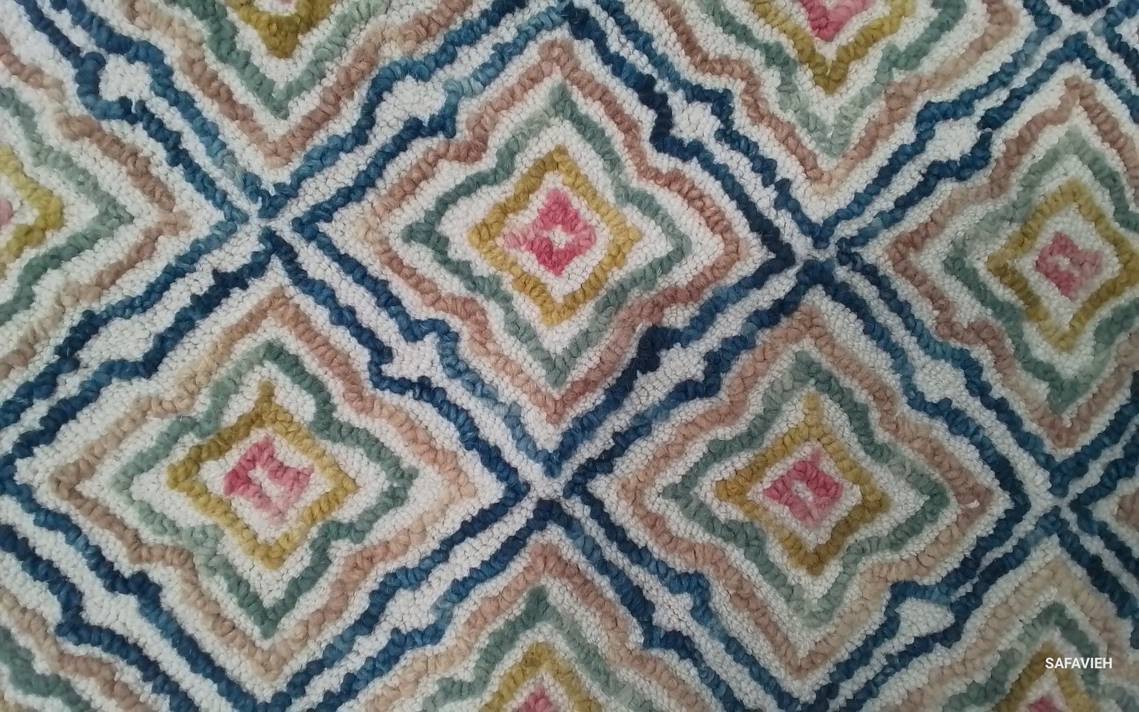IVORY / NAVY 2′-3″ x 8′-0″ Back Stain Rug, Reduced Price 1172804509 TRC512A-28