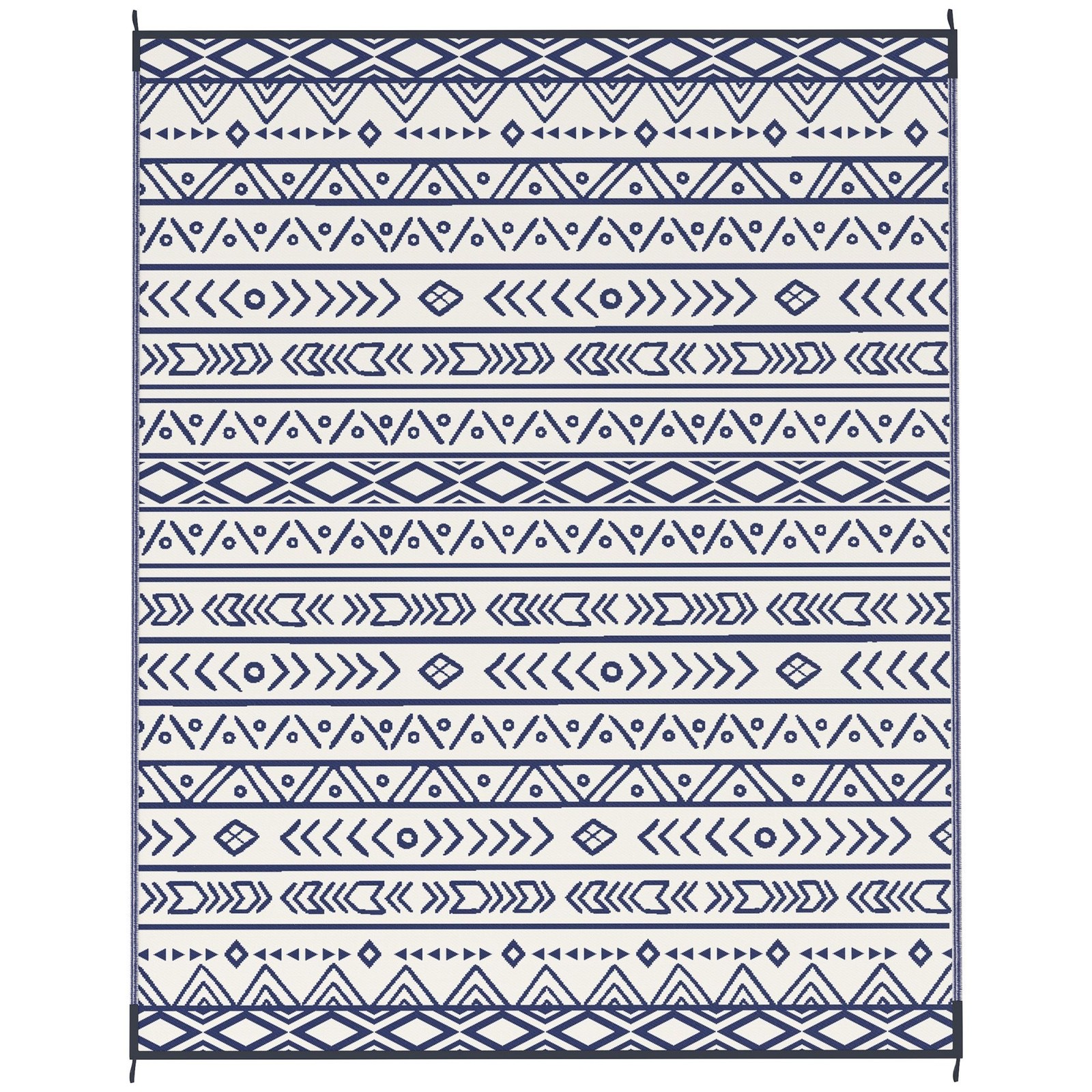 Flexible 8x10in Waterproof Floor Rug with Modern Geometrics and Collapsible
