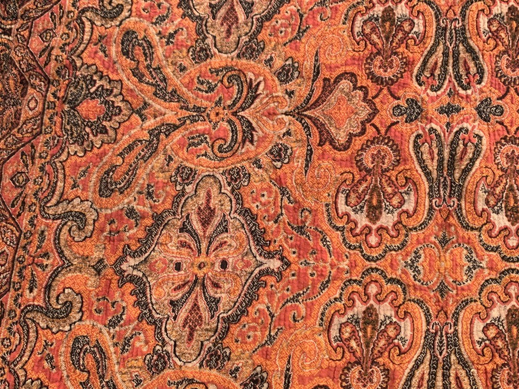 Vintage Paisley Shawl, 100 % Pure Woolen Scarf, Woolen shawl,Women Shawl 4×5 ft