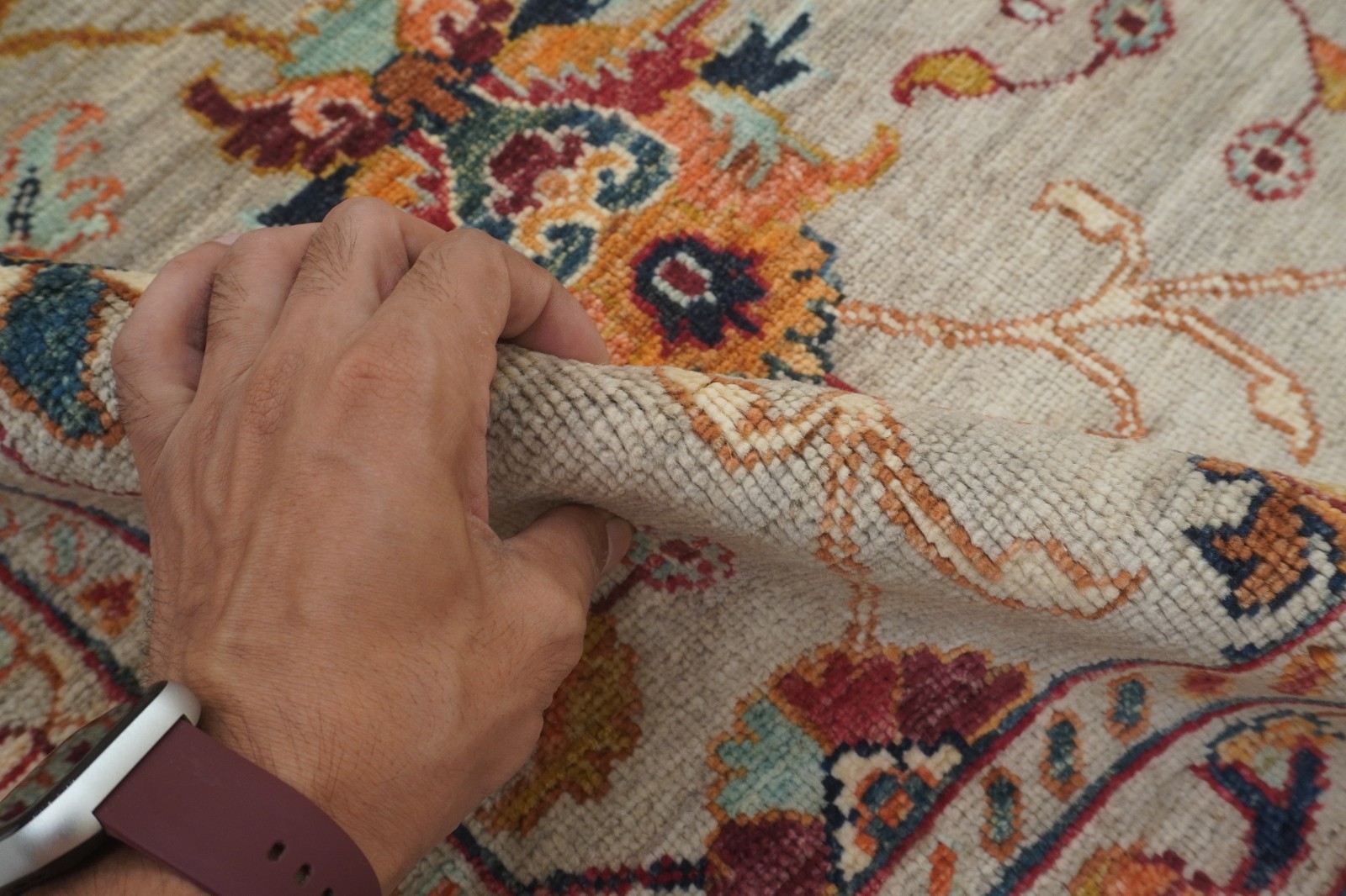 3×4 ft Gray Waziri Afghan Hand Knotted Tribal Small Area Rug