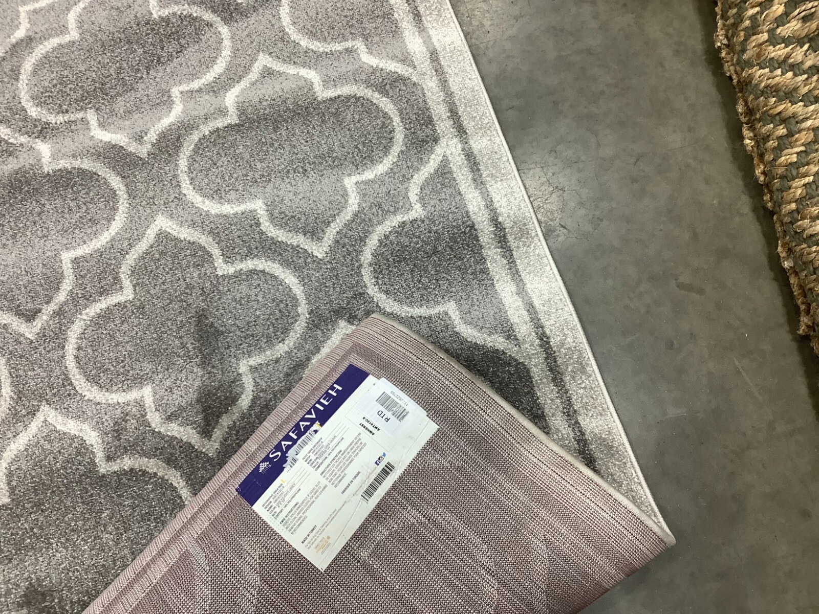 GREY / LIGHT GREY 8′-0″ x 10′-0″ Stained Rug, Reduced Price 1172679310 AMT412C-8