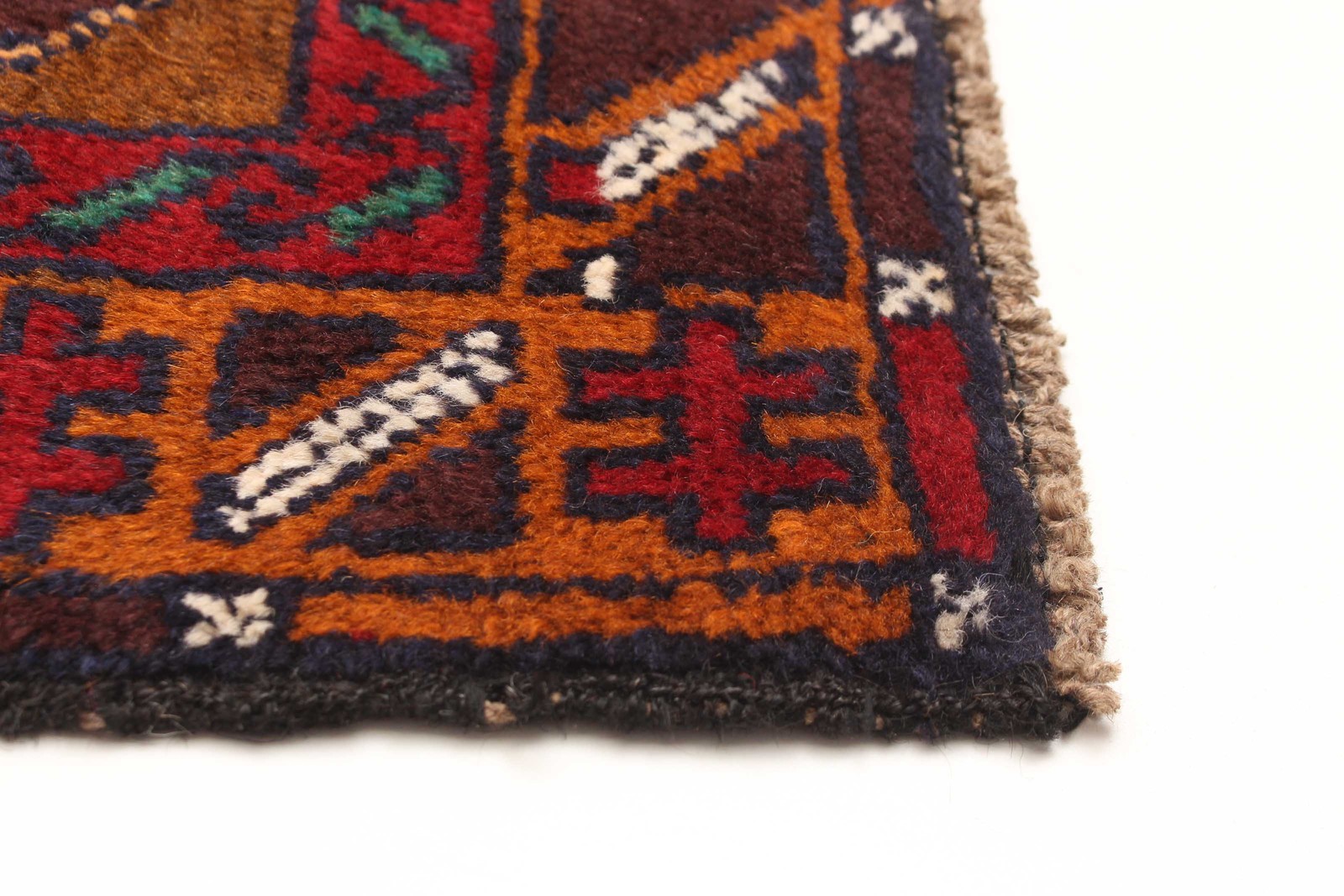 Vintage Hand-Knotted Area Rug 3’5″ x 6’5″ Traditional Oriental Wool Carpet