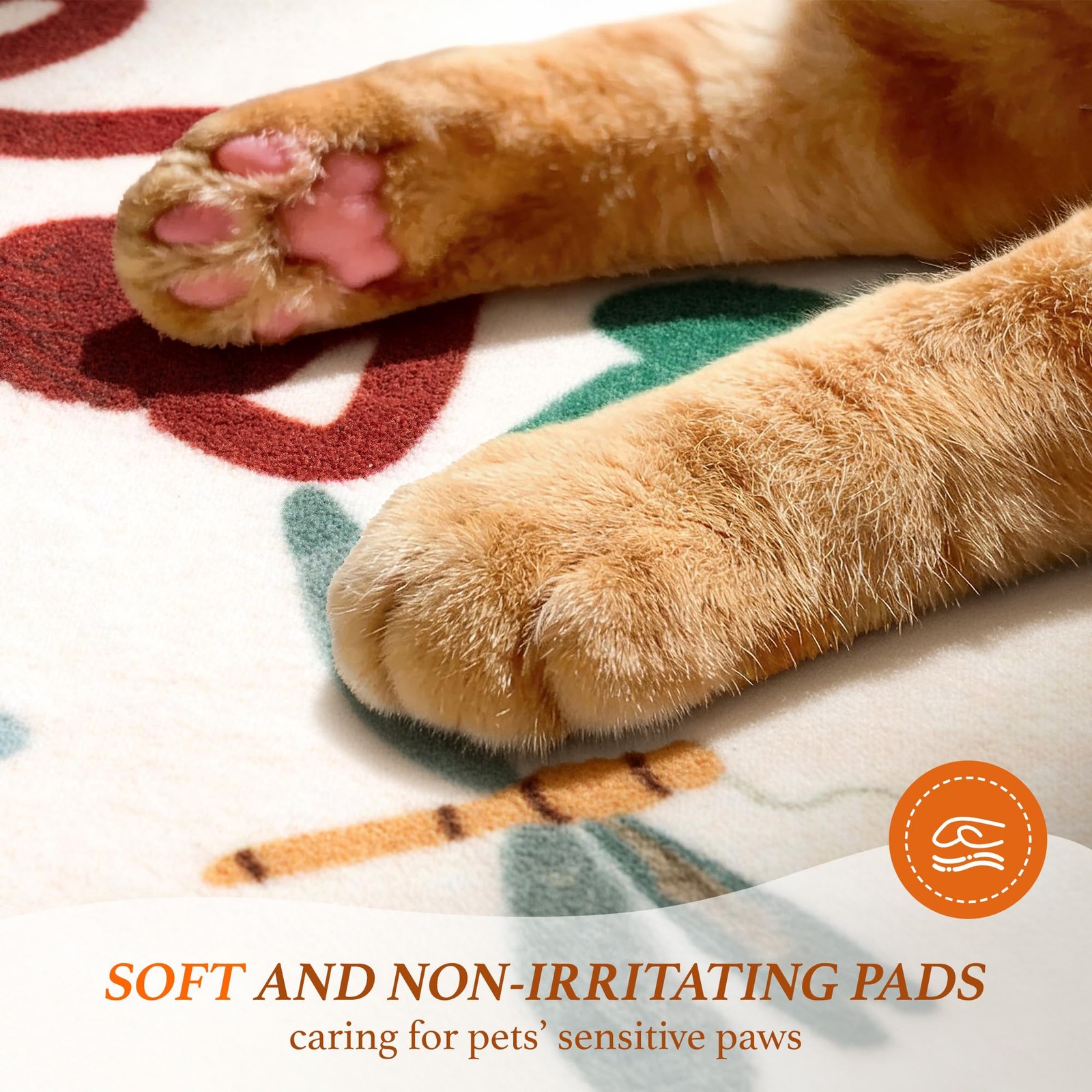 2×6 Cat Themed Runner Rug for Hallway & Kitchen, Washable Non-Slip Long Carpe…