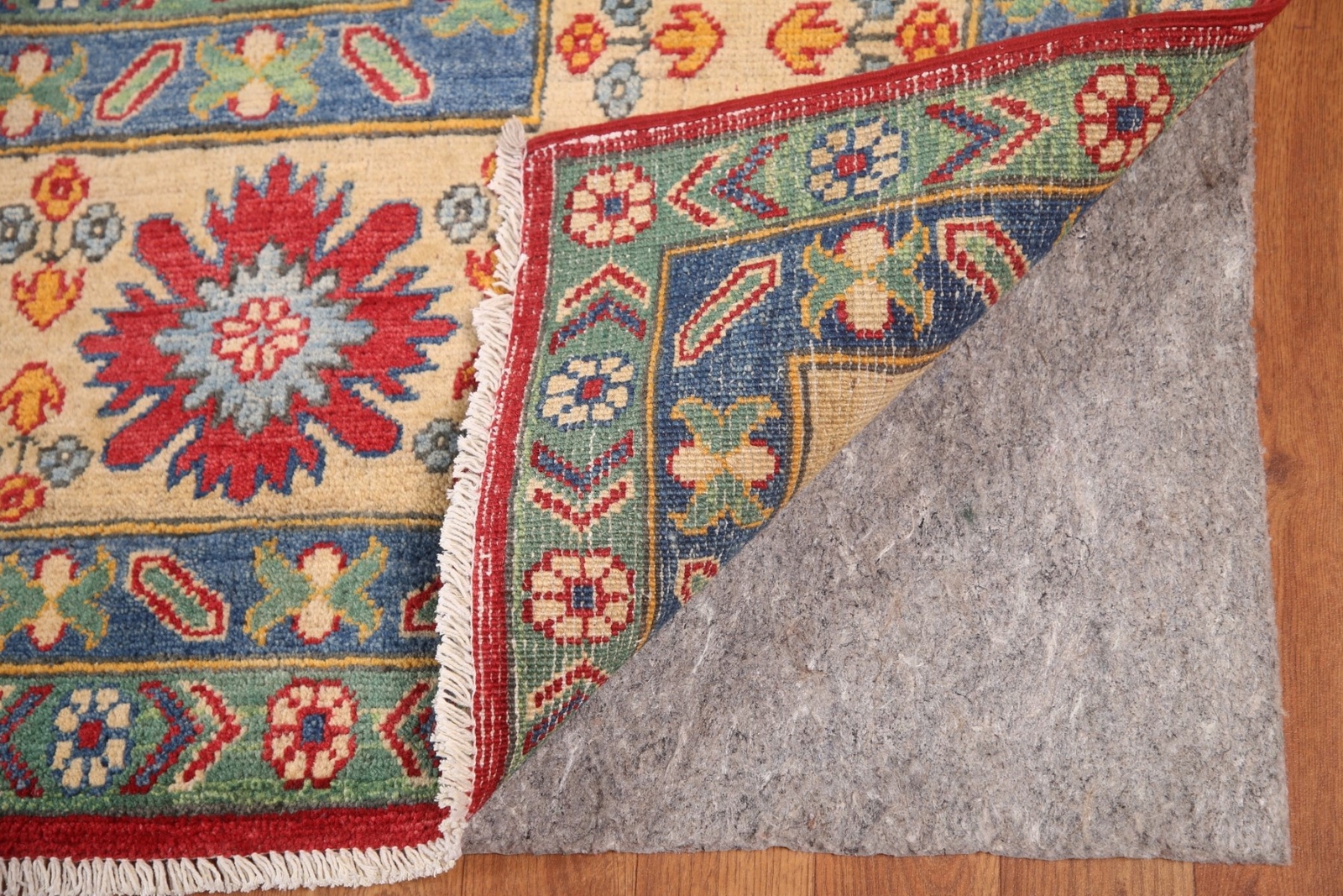 South-western Kazak Wool Palace Sized Rug: Handmade Traditional Pattern 10×15 ft