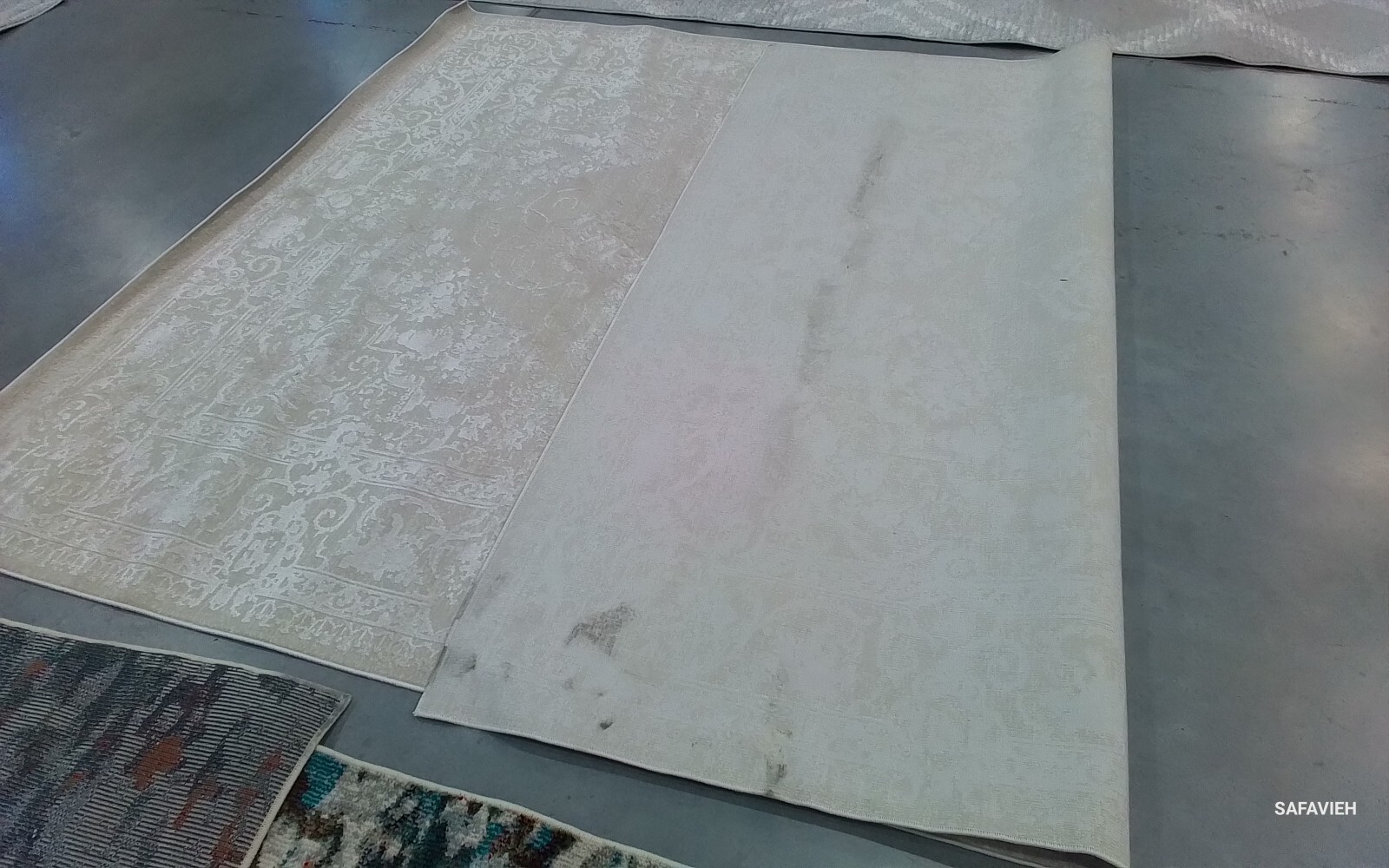 CREME / IVORY 8′-0″ x 10′-0″ Back Stain Rug, Reduced Price 1172771045 RFT664D-8