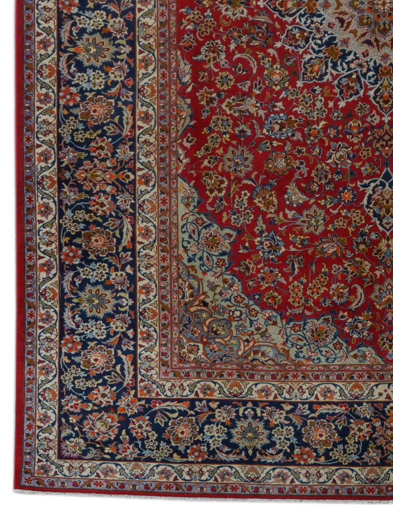 12×17 SIGNED Perrsian Isfahaan Wool Large Rug #B-81107