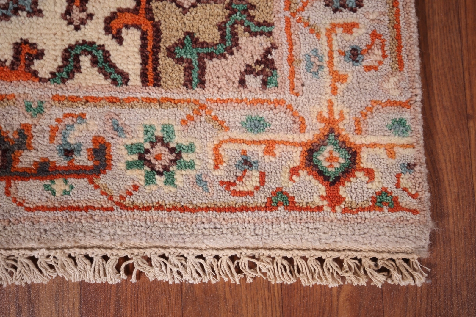 Heriz Serapi Indian Hand-Knotted Accent Rug Wool 3×6 ft Rug