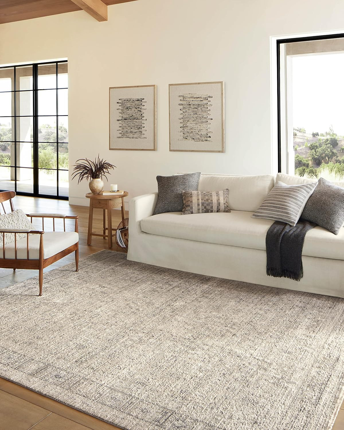 Loloi Alie Collection Taupe/Dove Area Rug 7’10” x 10′ – Stylish & Durable