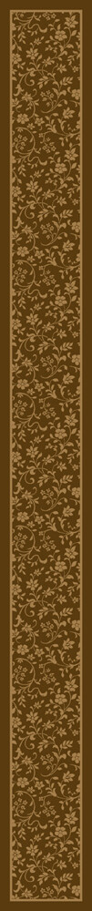 Milliken Red Contemporary Flat Bordered Area Rug Solid Brocade Golden Amber
