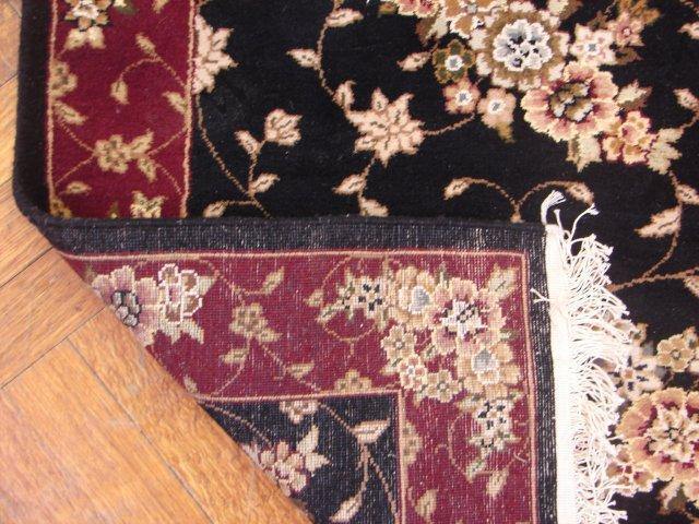 2×10′ Wool and Silk Runner- BLACk 8344