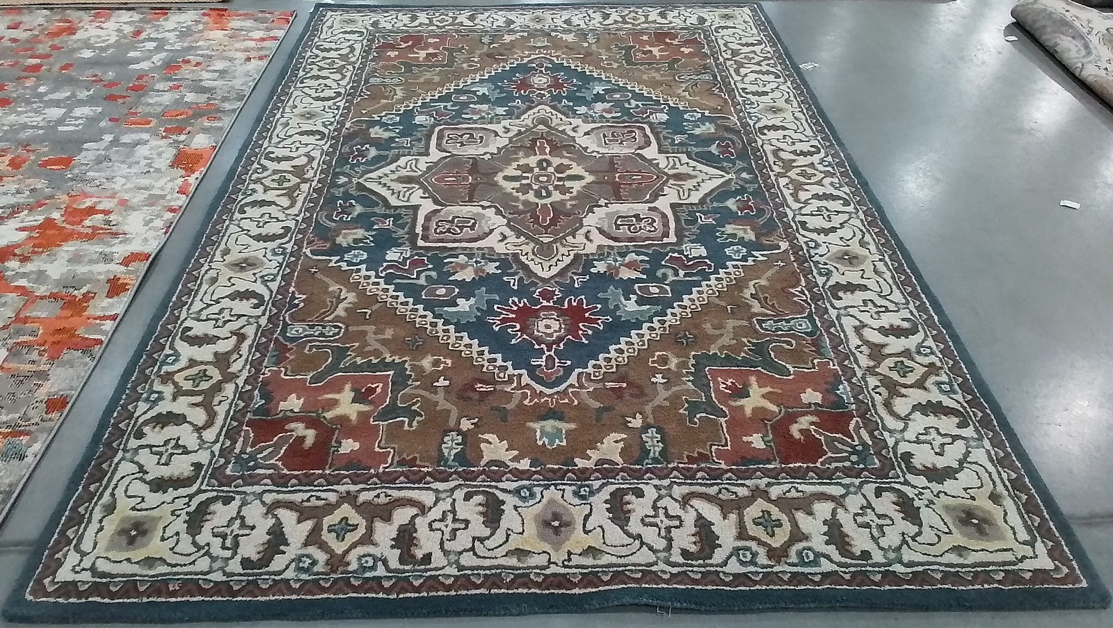 DARK GREEN / BROWN 6′-0″ x 9′-0″ Cut on Rug, Reduced Price 1172807265 HG625X-6