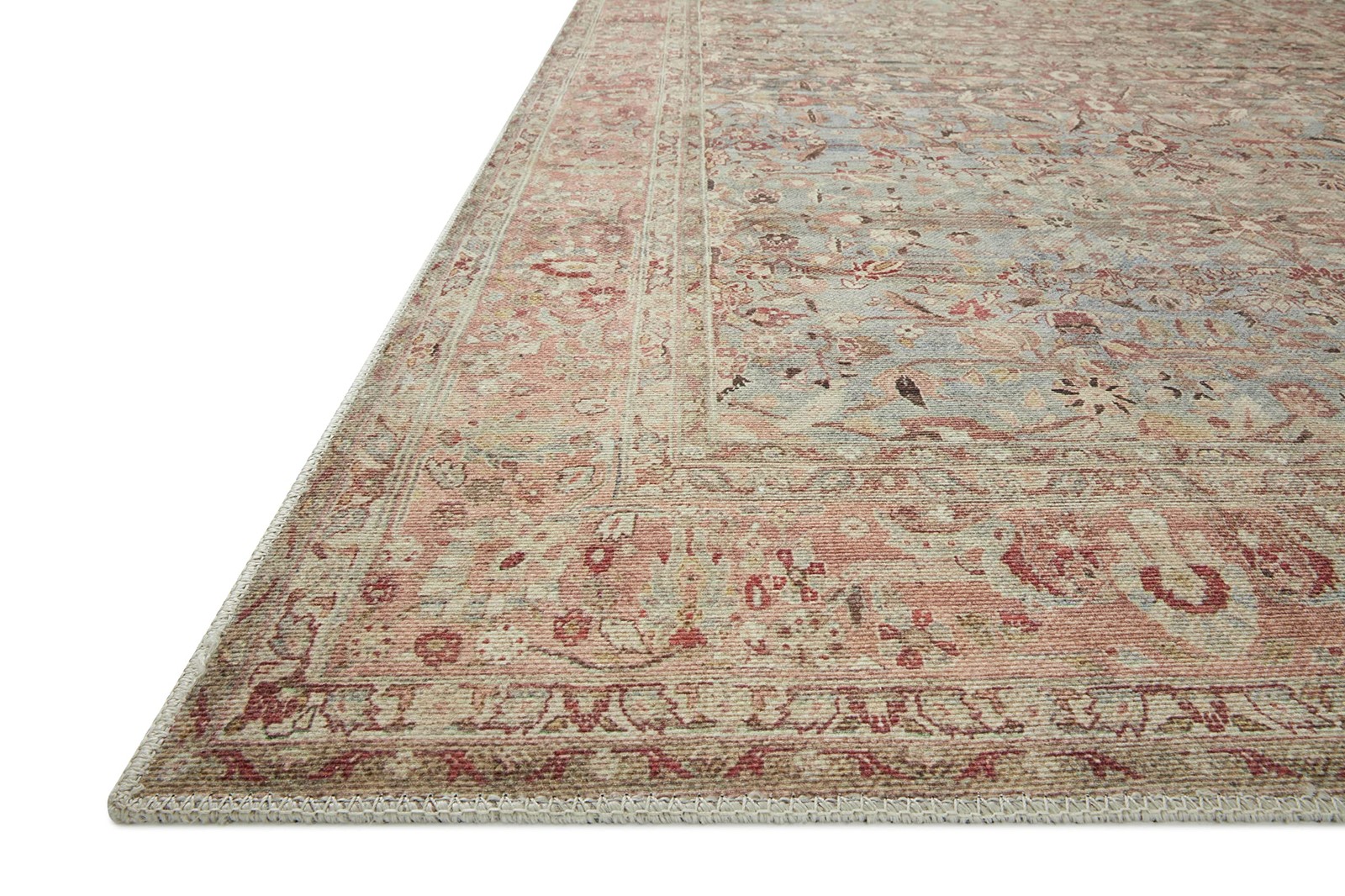 Loloi Adrian Ocean/Clay 7′-6″ x 9′-6″ Area Rug