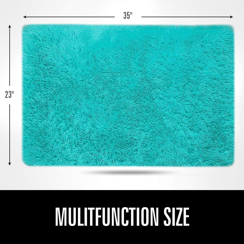 Alfombra Peludas Azul De Sala Para Cuarto 2×3 Grandes Carpetas Modernas Baratas.